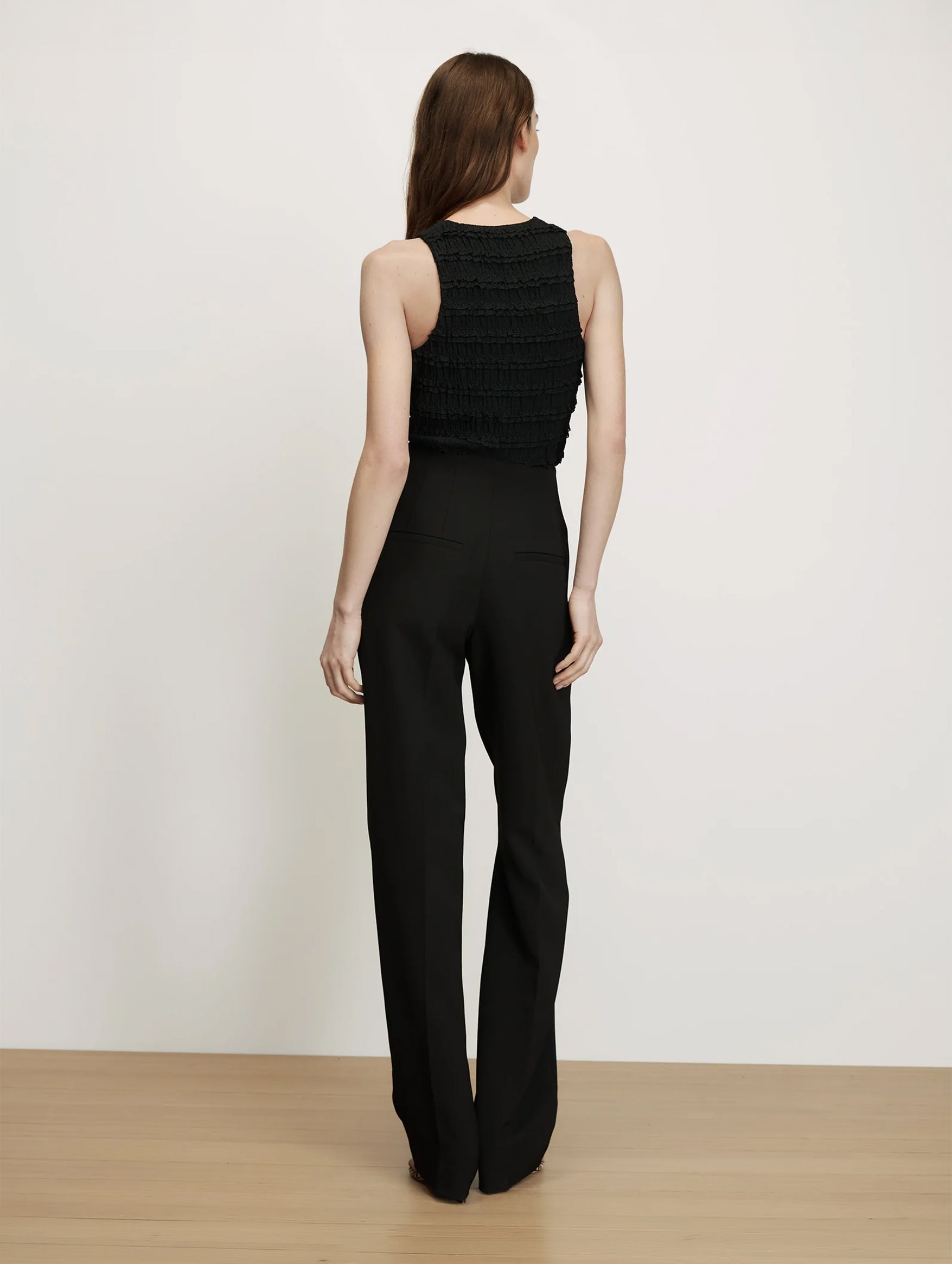 Kenneth Pleated Pant in Black