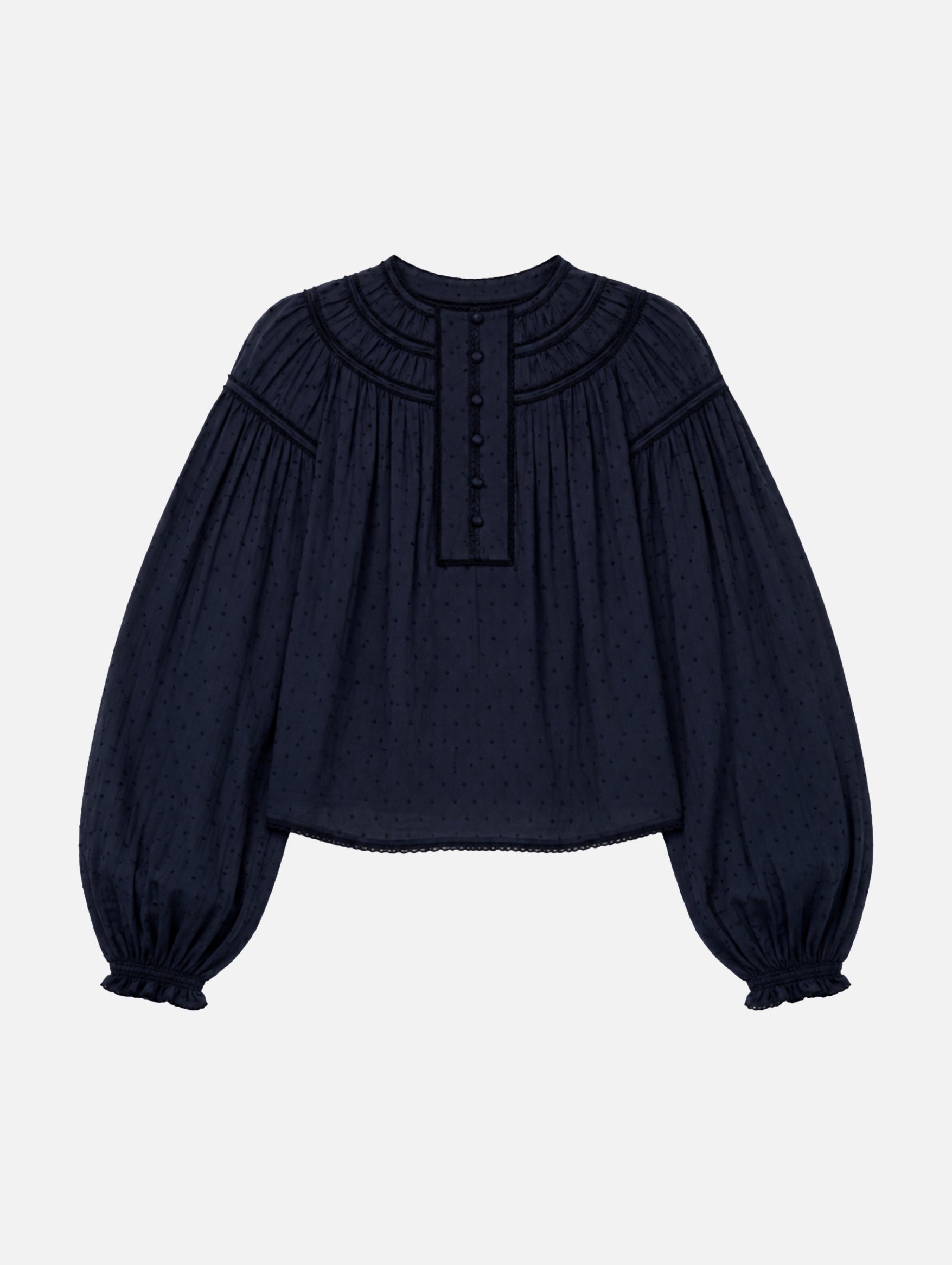 Klara Cotton Blouse in Nightfall
