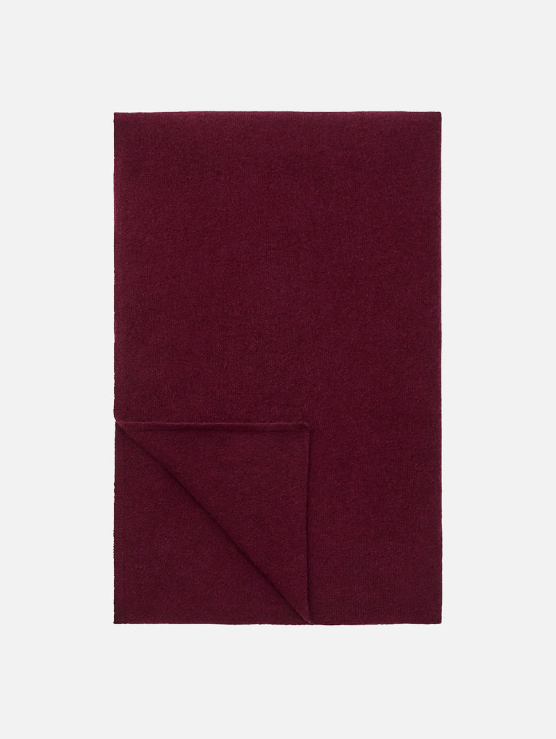 Knitted Scarf in Bordeaux