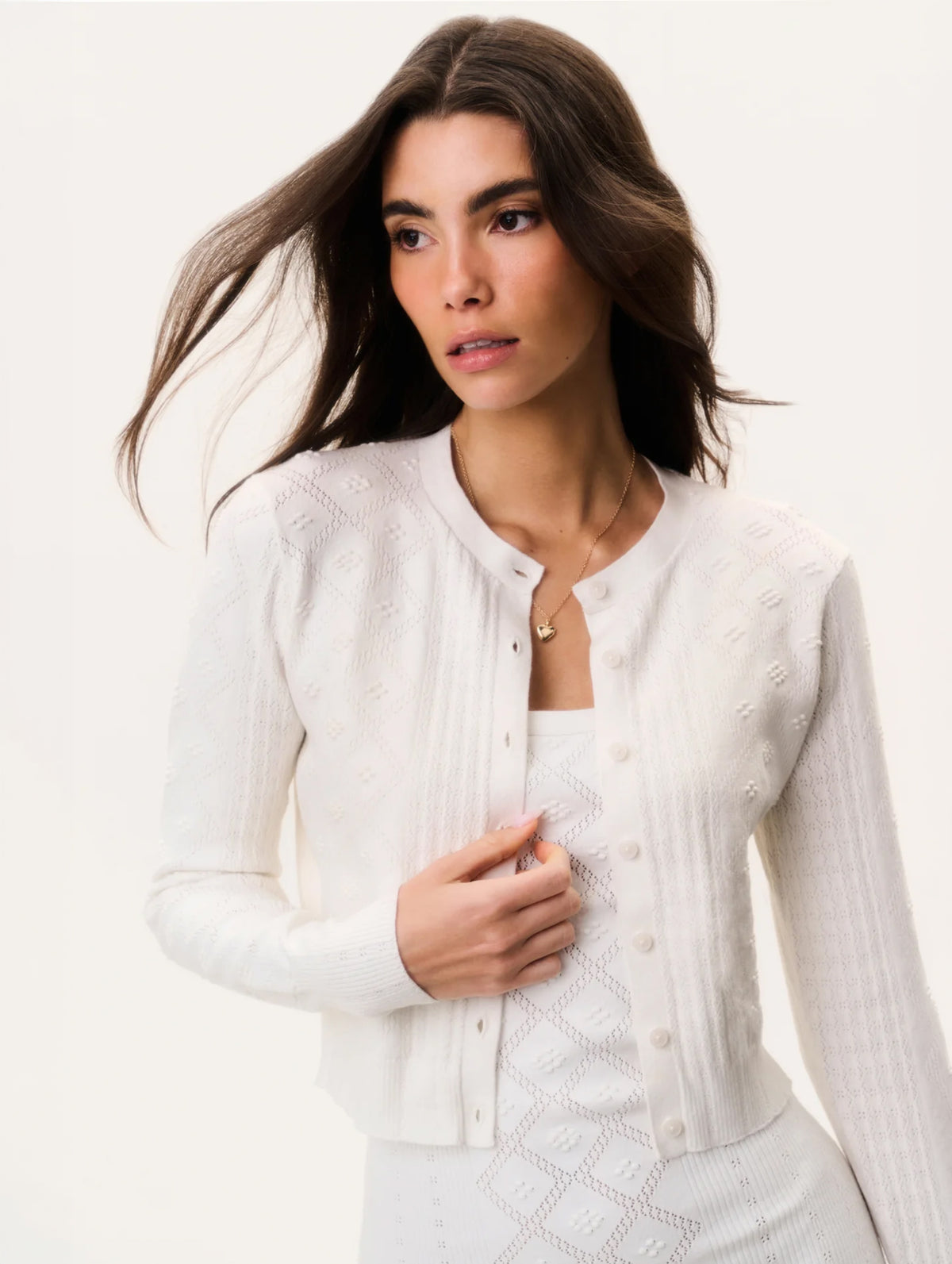 Laken Cardigan in Off White