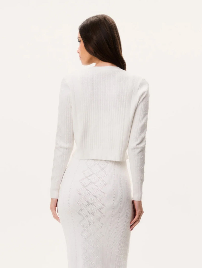 Laken Cardigan in Off White