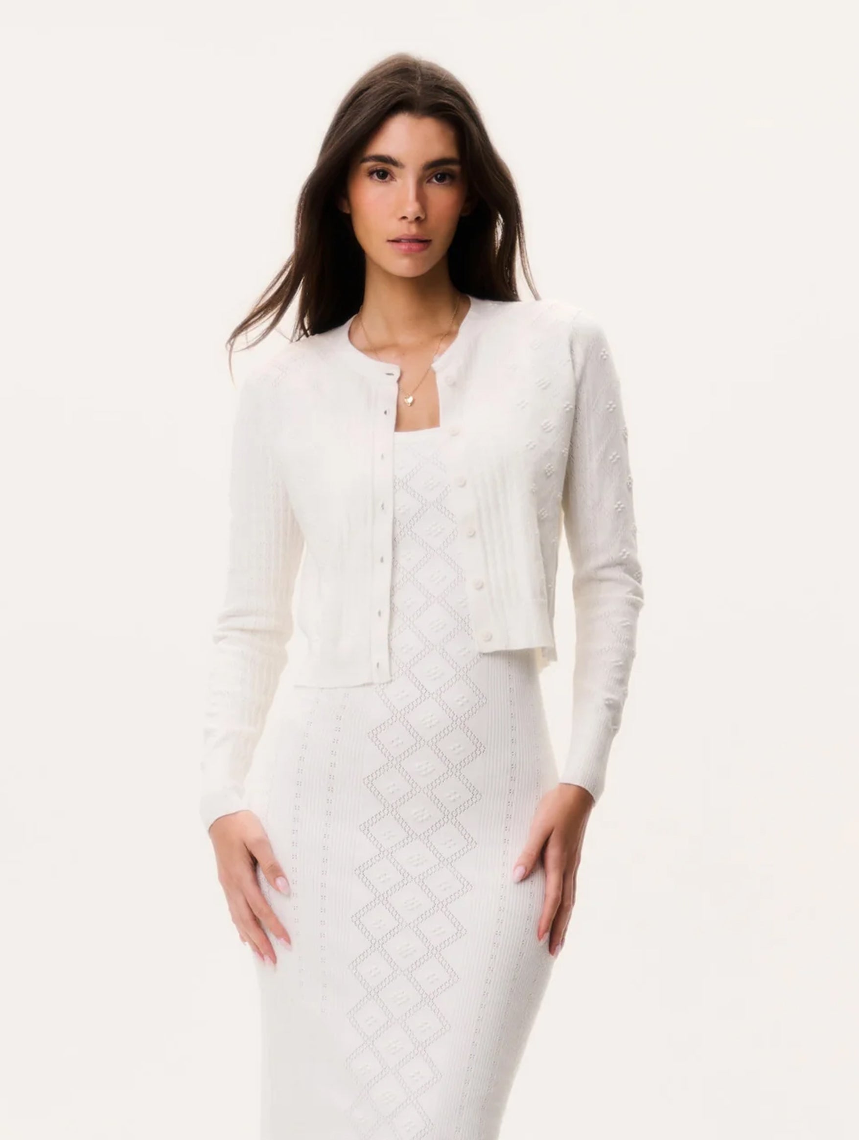 Laken Cardigan in Off White