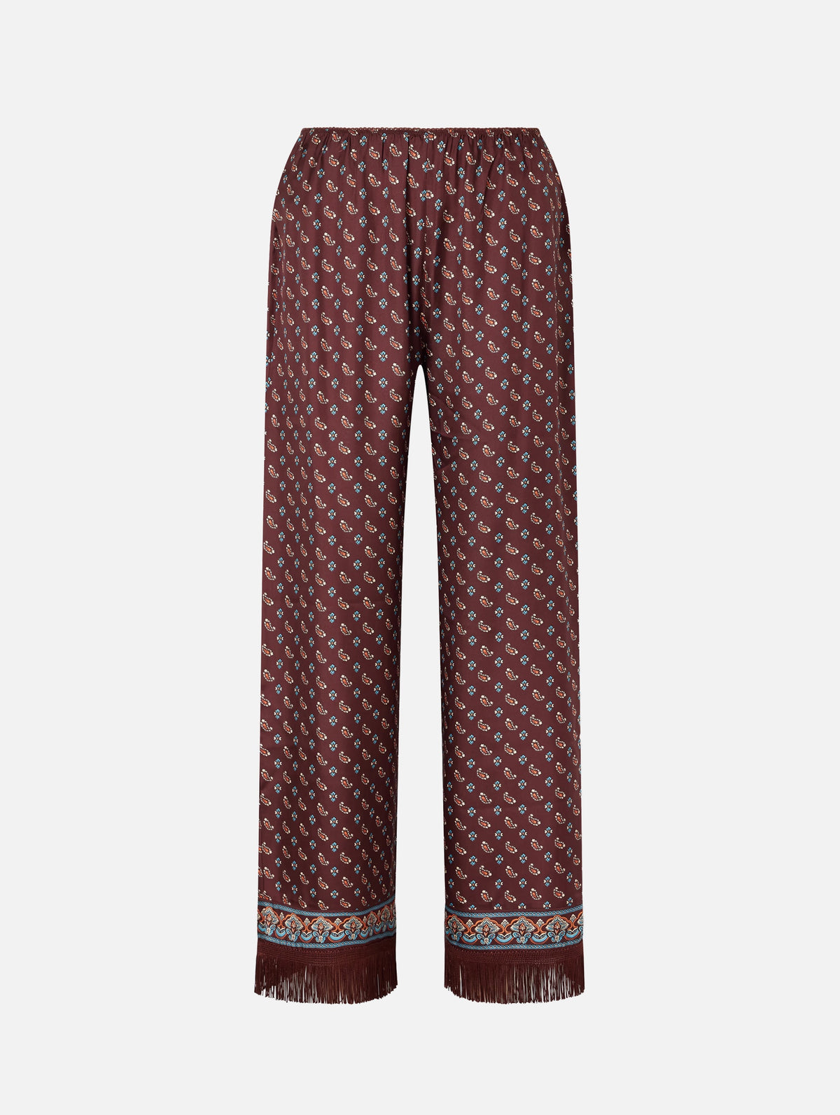 Lavon Fringe Pant in Deauville Paisley