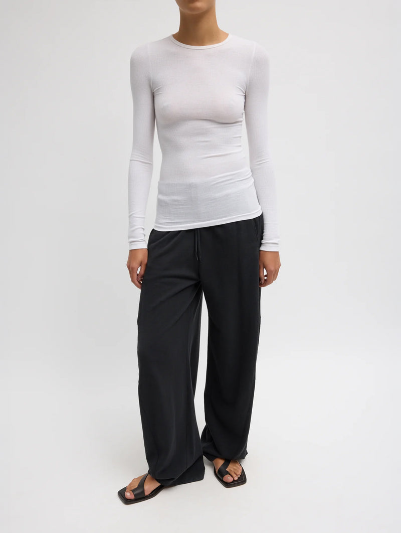 Light Weight Sweatshirting Winslow Pant Short in Black