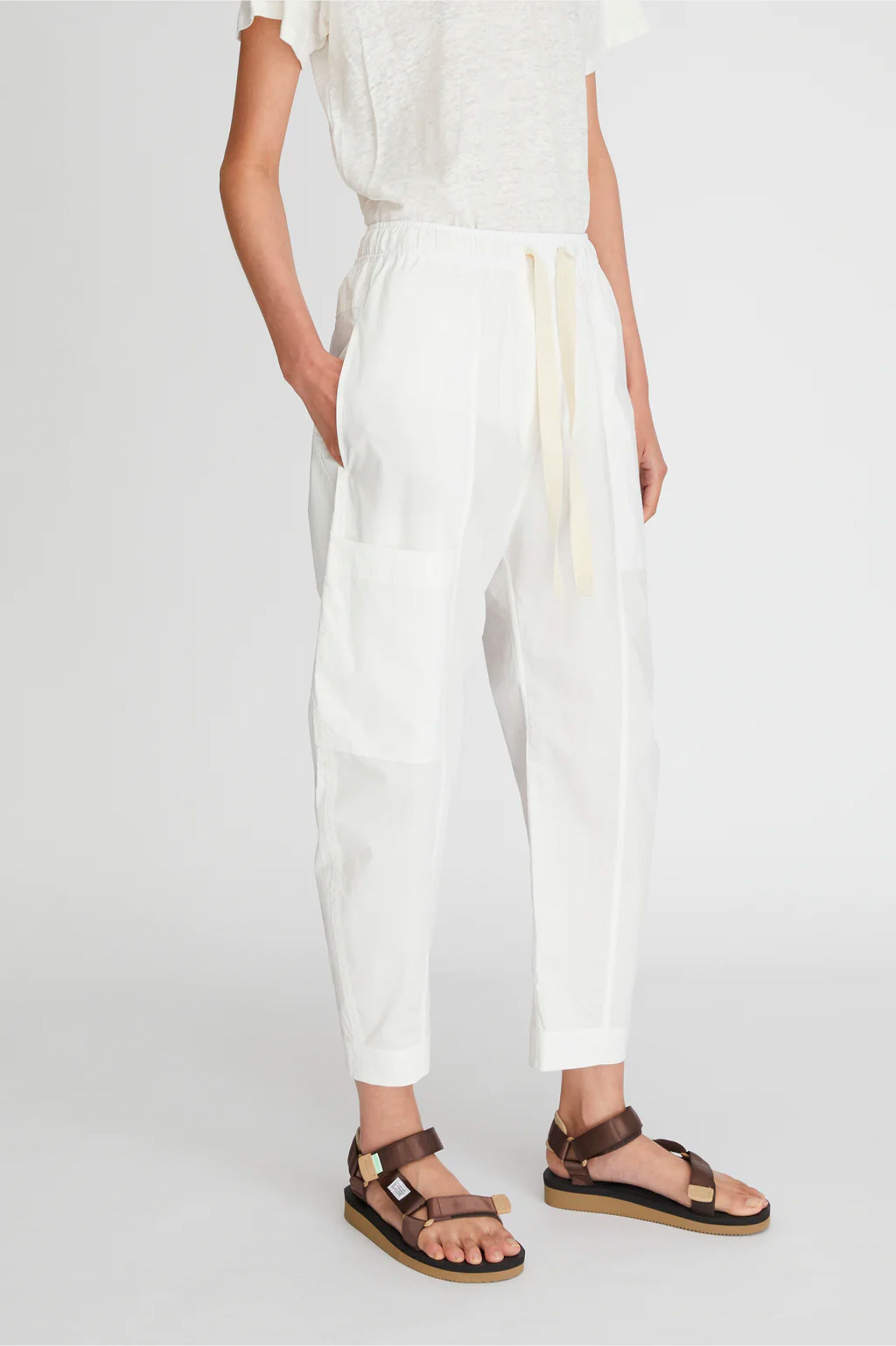 LM Poplin Pant in Natural