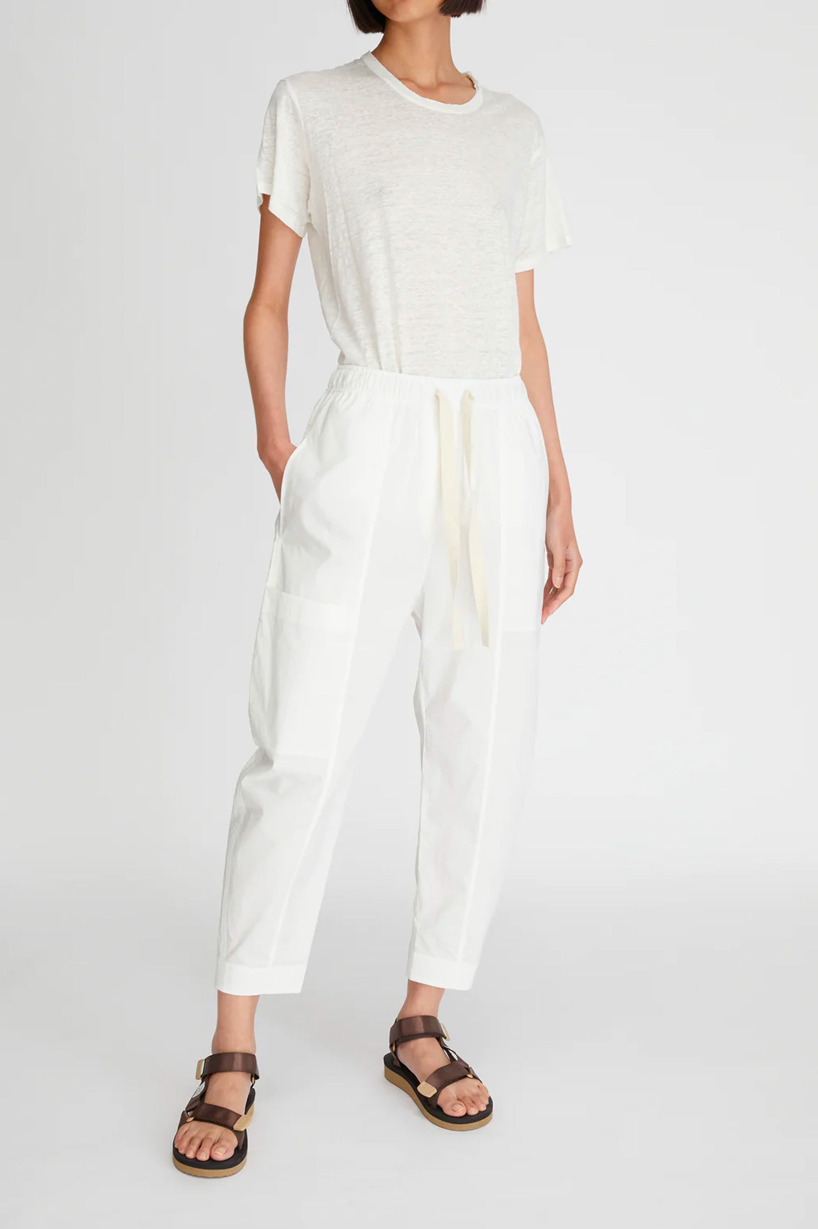 LM Poplin Pant in Natural