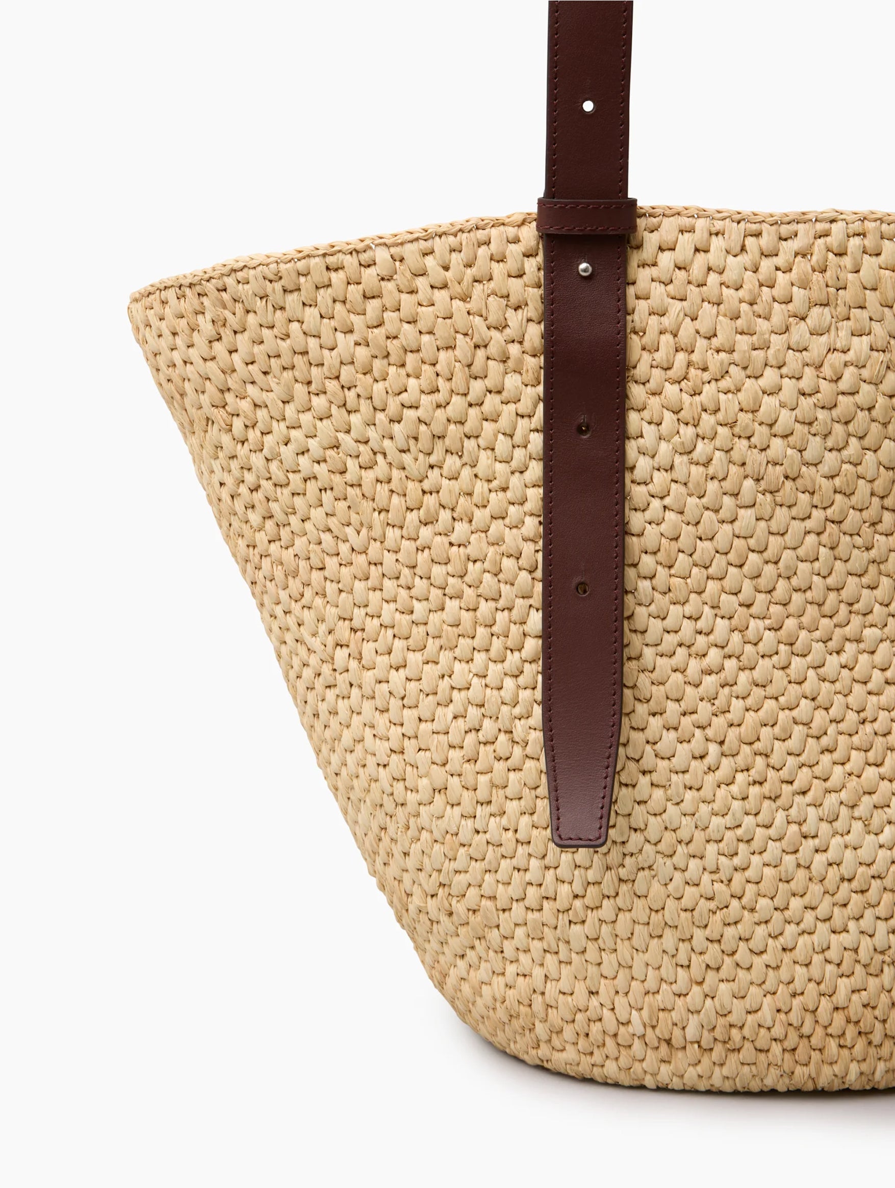 The Large Bianca Raffia Bag in Natural