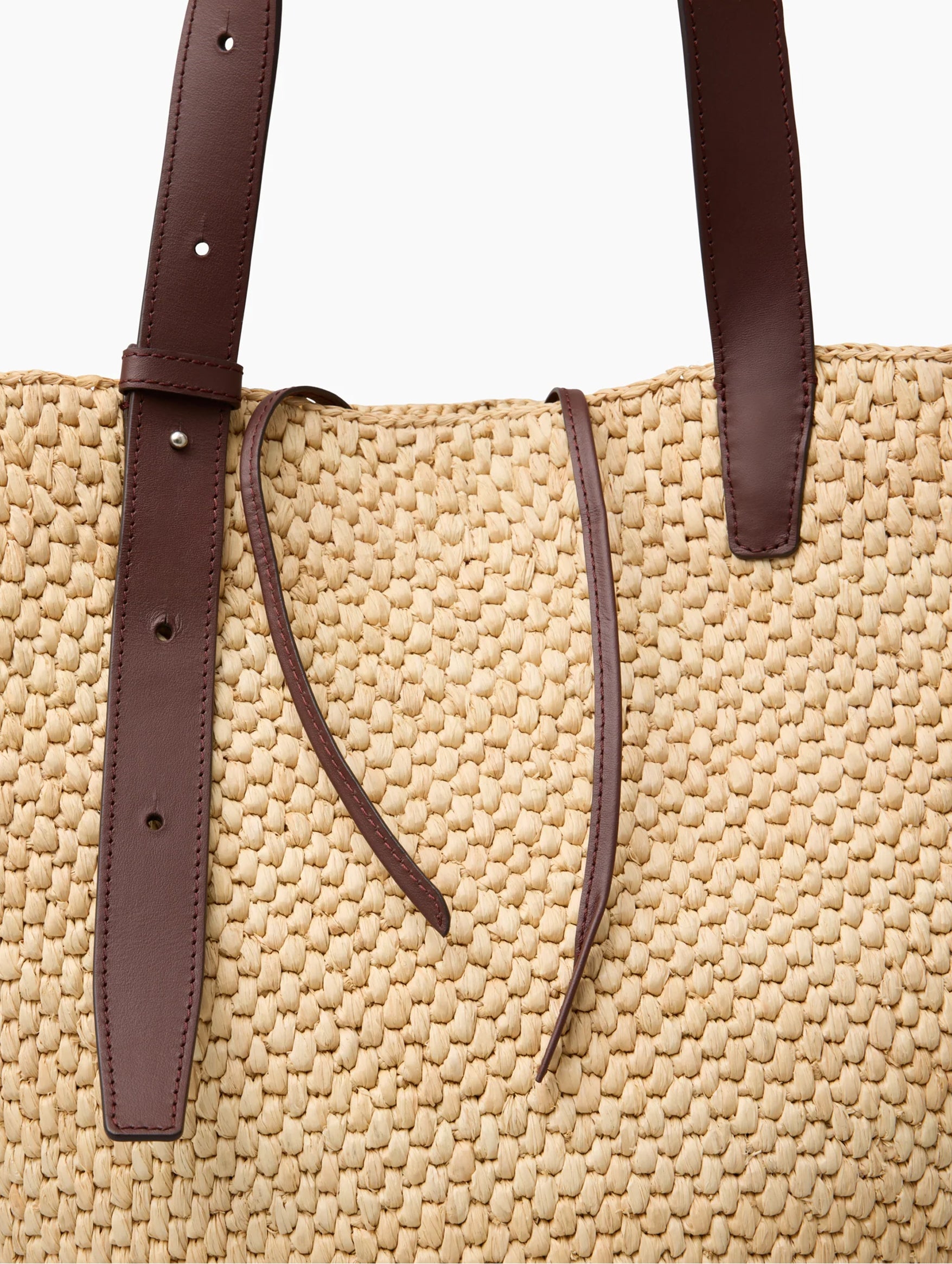 The Large Bianca Raffia Bag in Natural