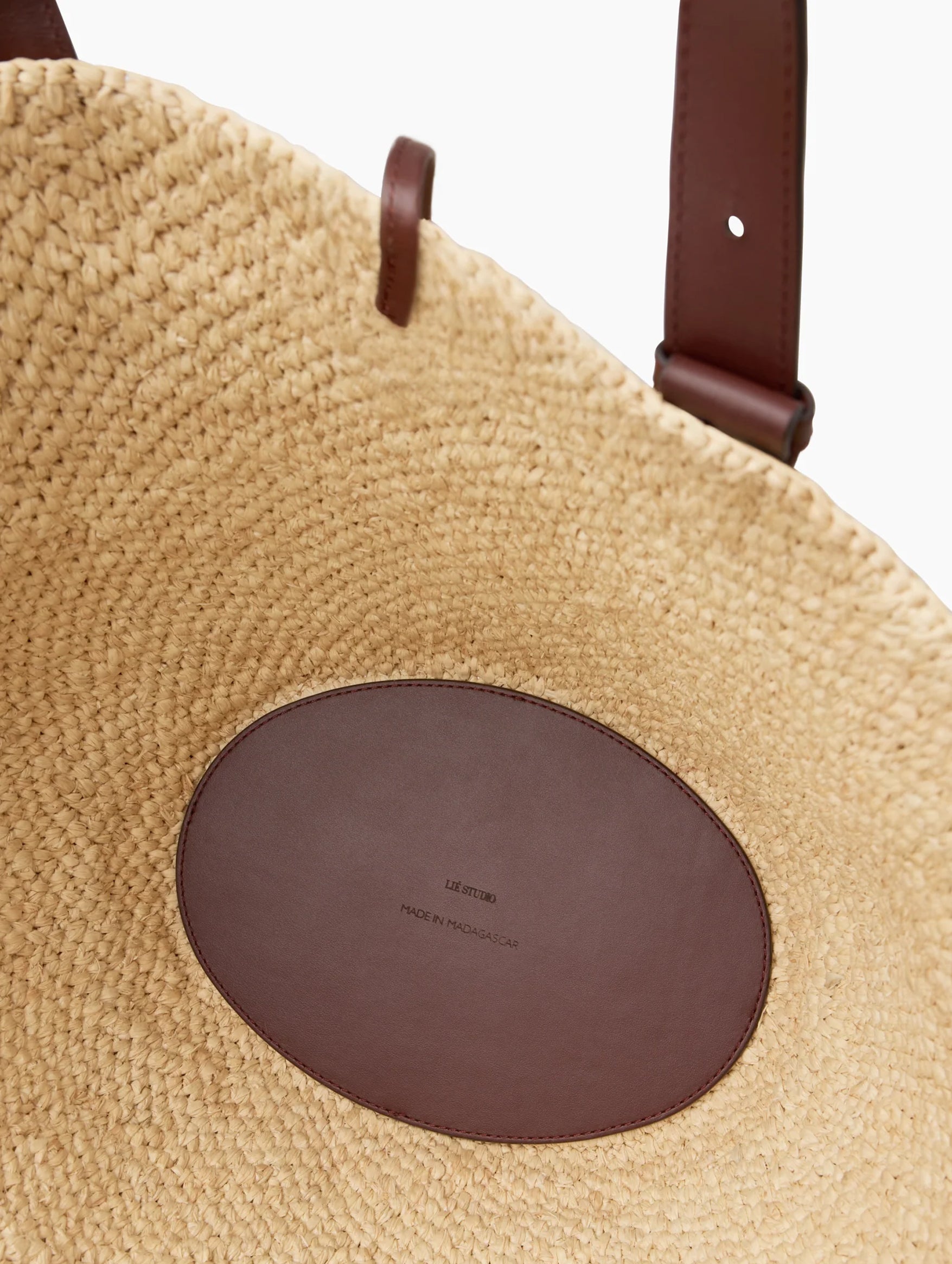 The Large Bianca Raffia Bag in Natural