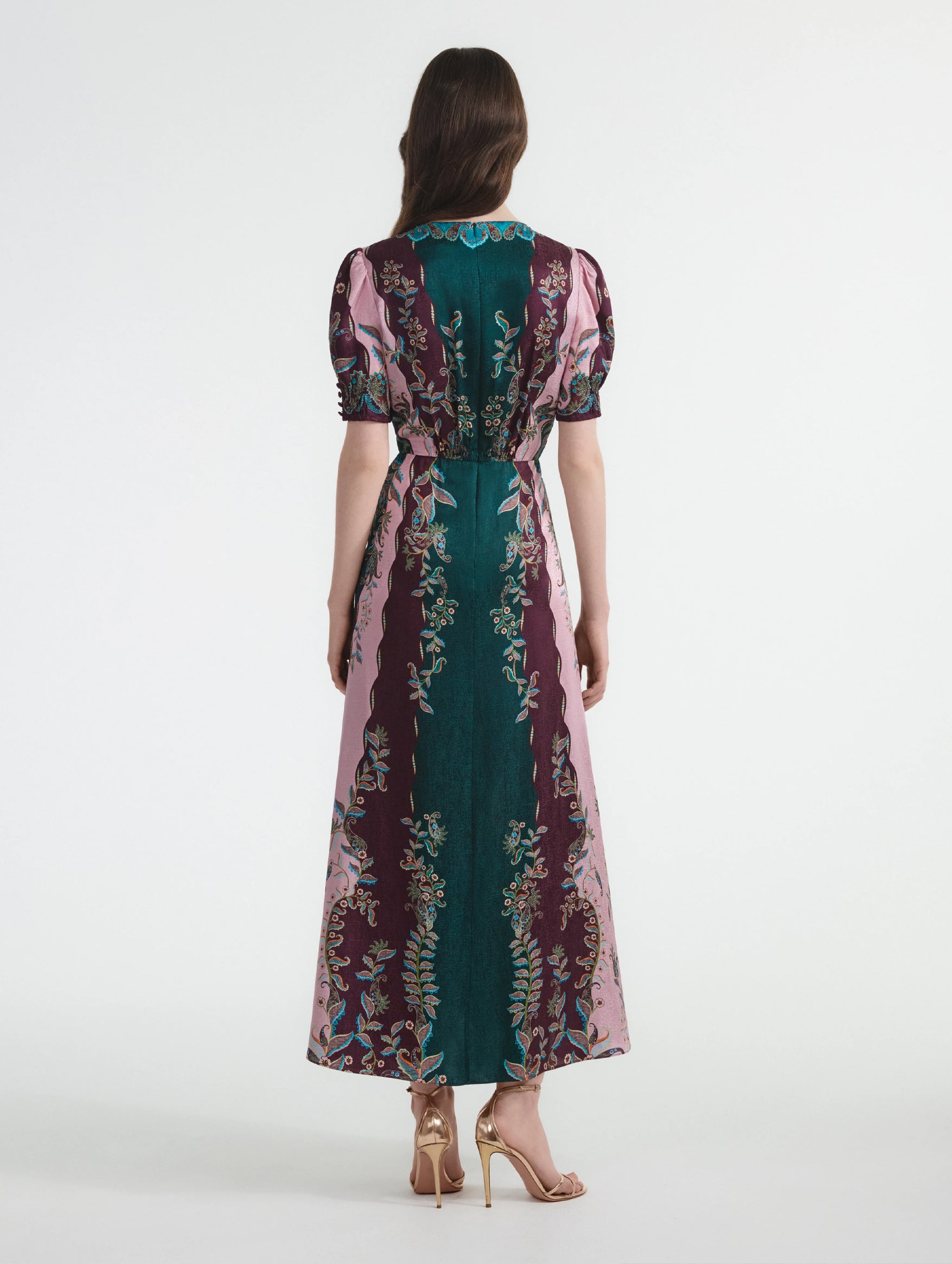 Lea Long Dress in Boteh Garden