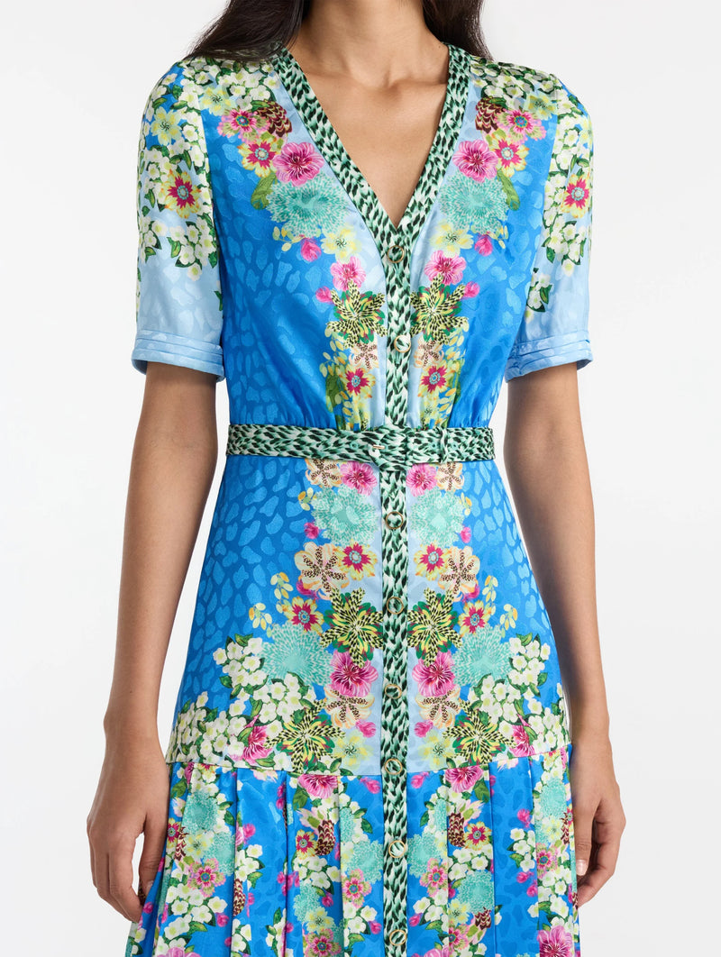 Lea Shirt C Dress in Feather Daisy