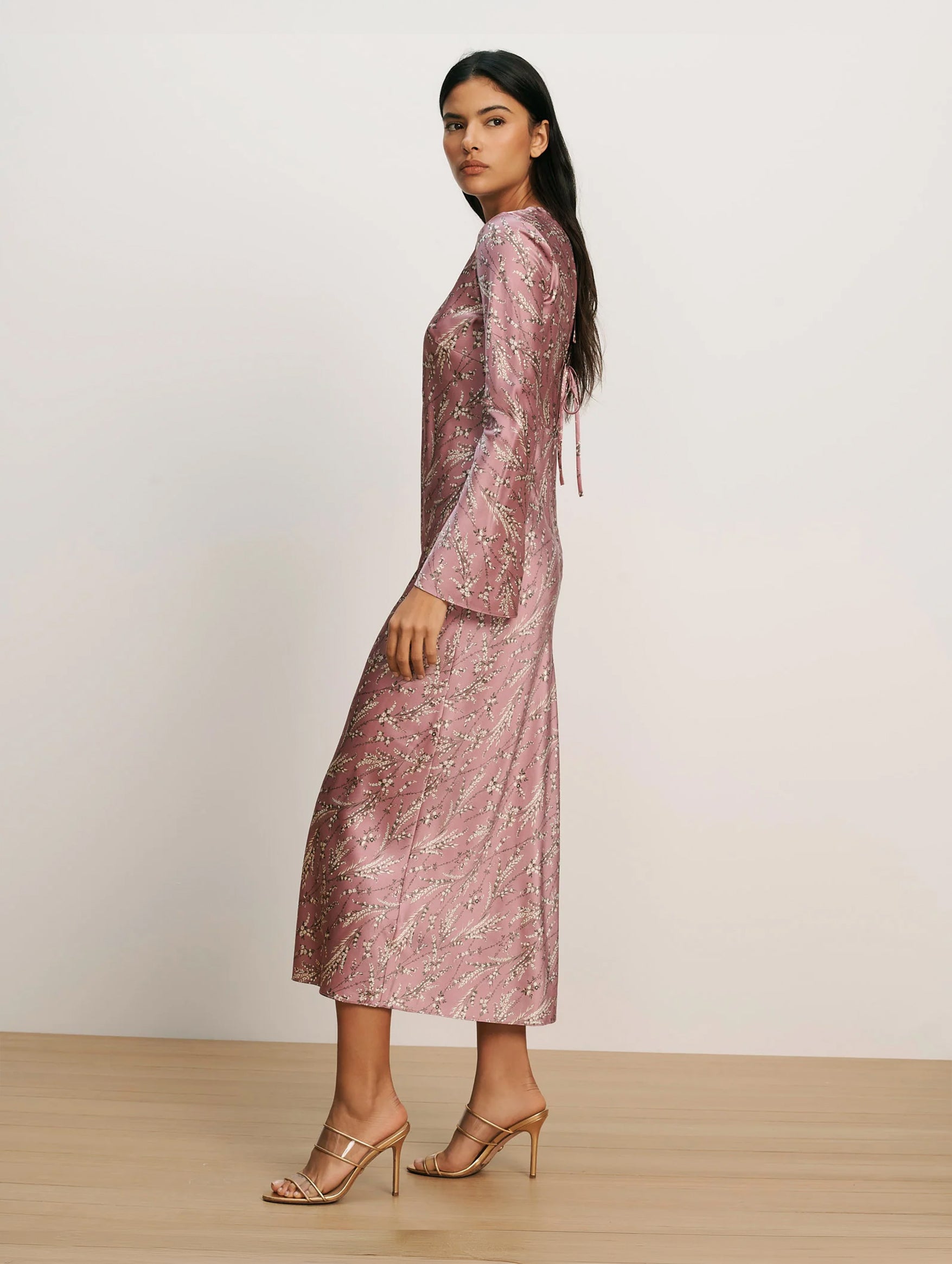 Gemma Midi Dress in Orchid Haze