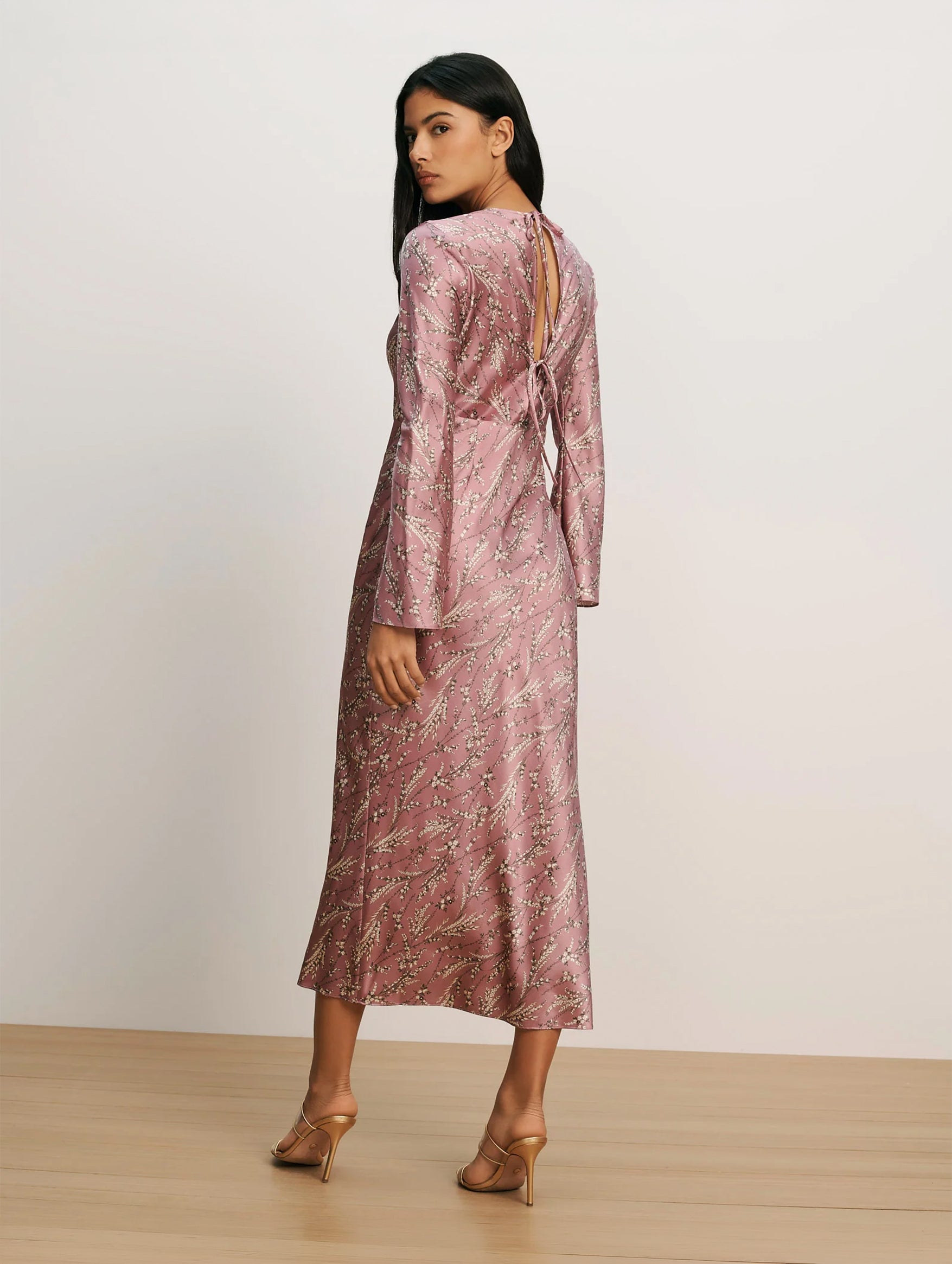 Gemma Midi Dress in Orchid Haze