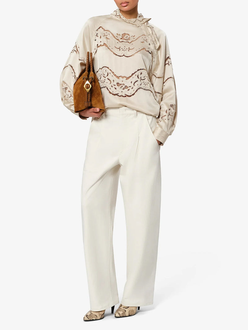 Lenadia Pants in Ecru