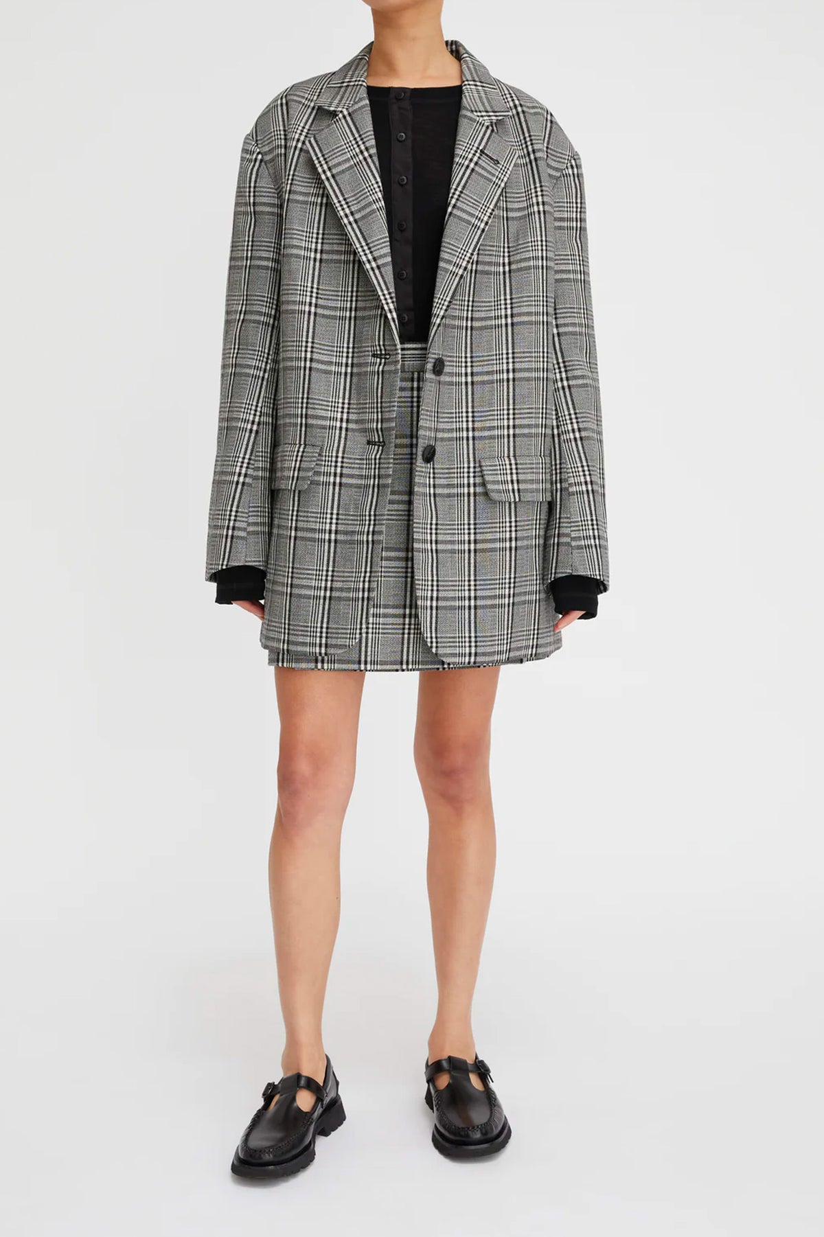 Leo Blazer in Black Check