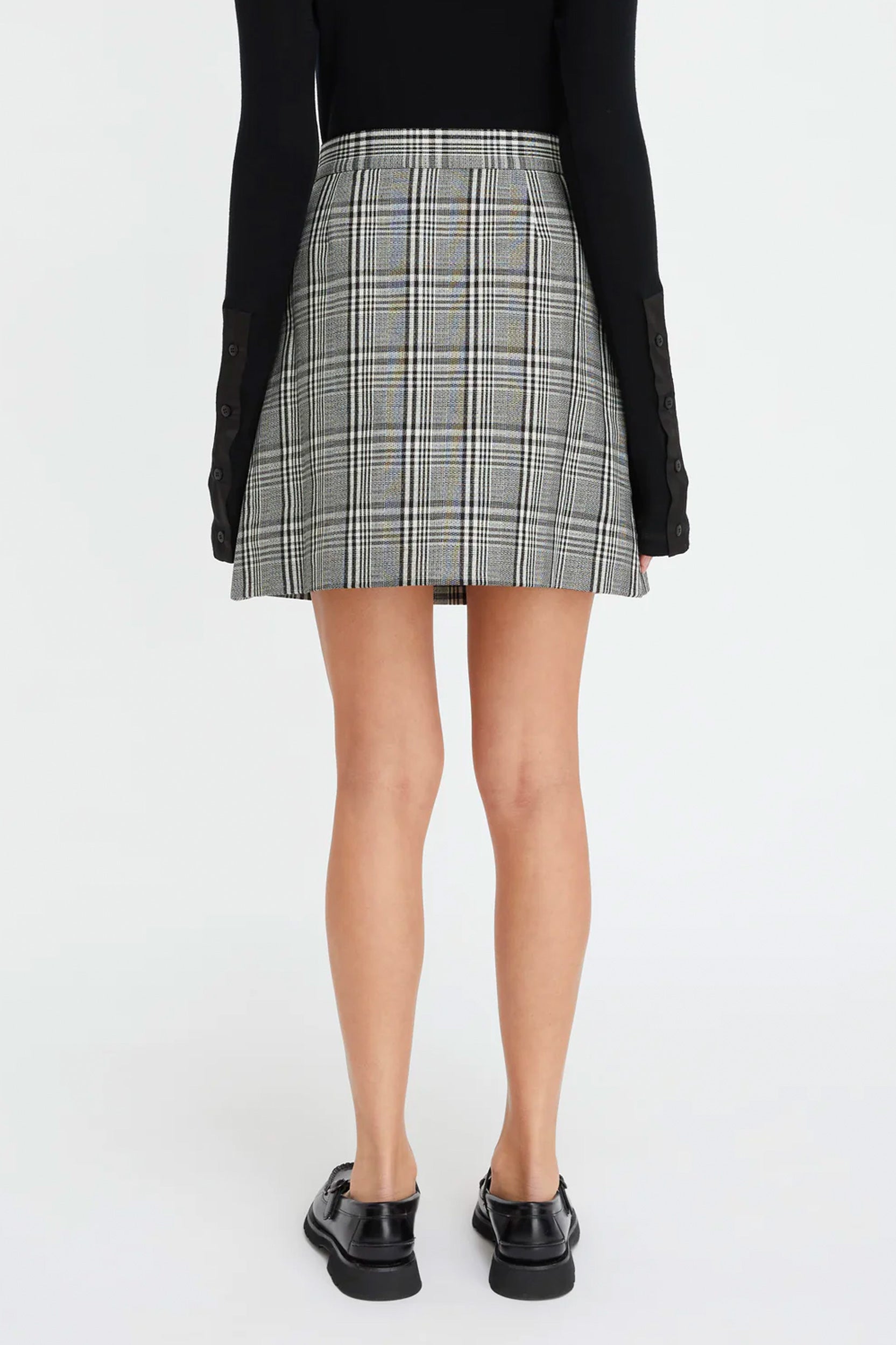 Leo Skirt in Black Check