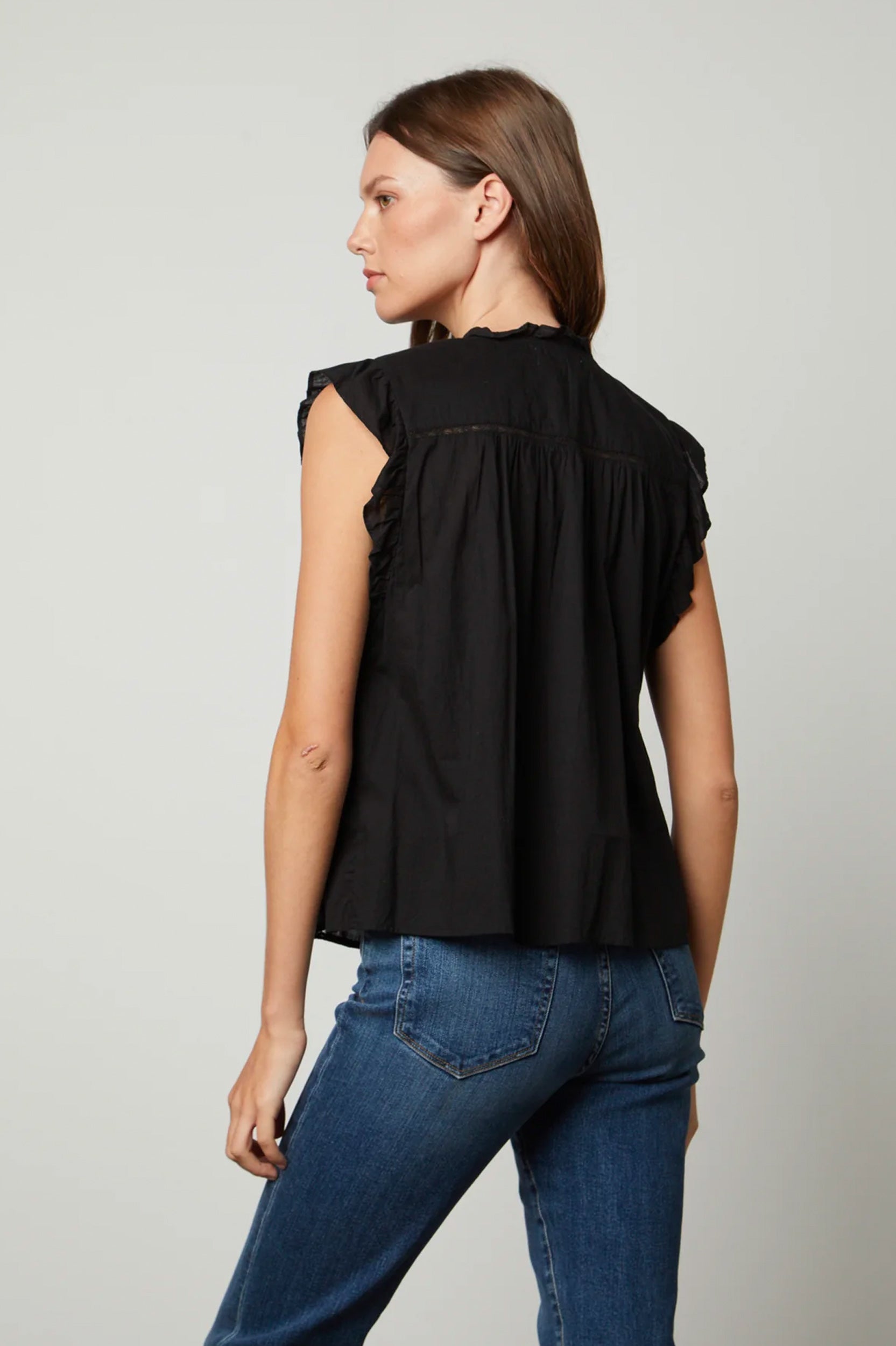 Liana Lace Top in Black