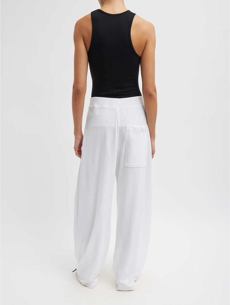 Light Weight Sweatshirting Winslow Pant Short  in White