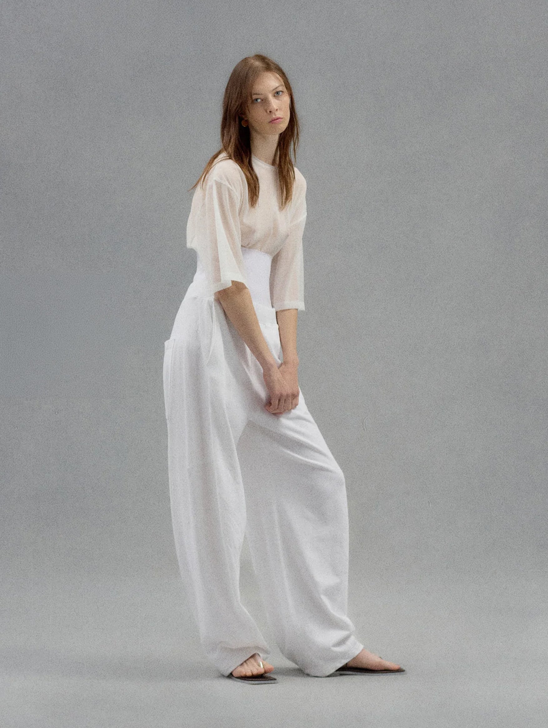Light Weight Sweatshirting Winslow Pant Short  in White