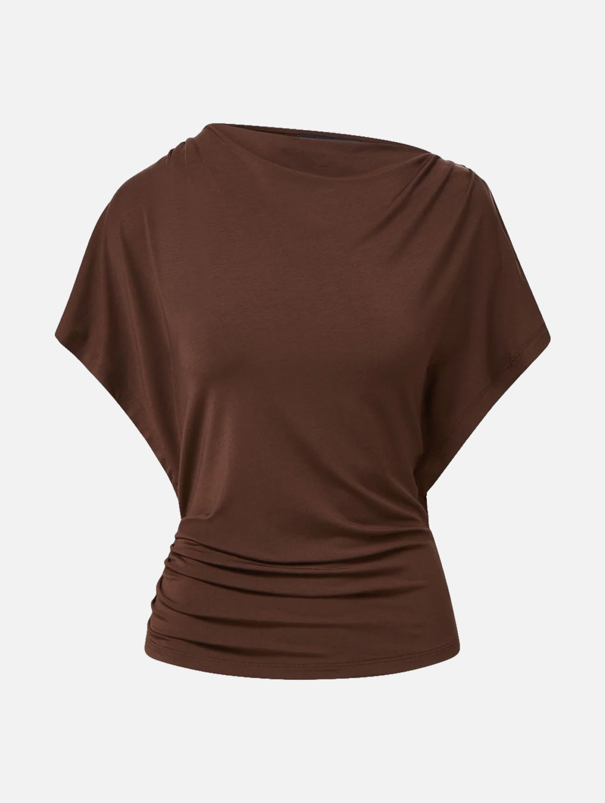 Lila Ruched Top in Espresso