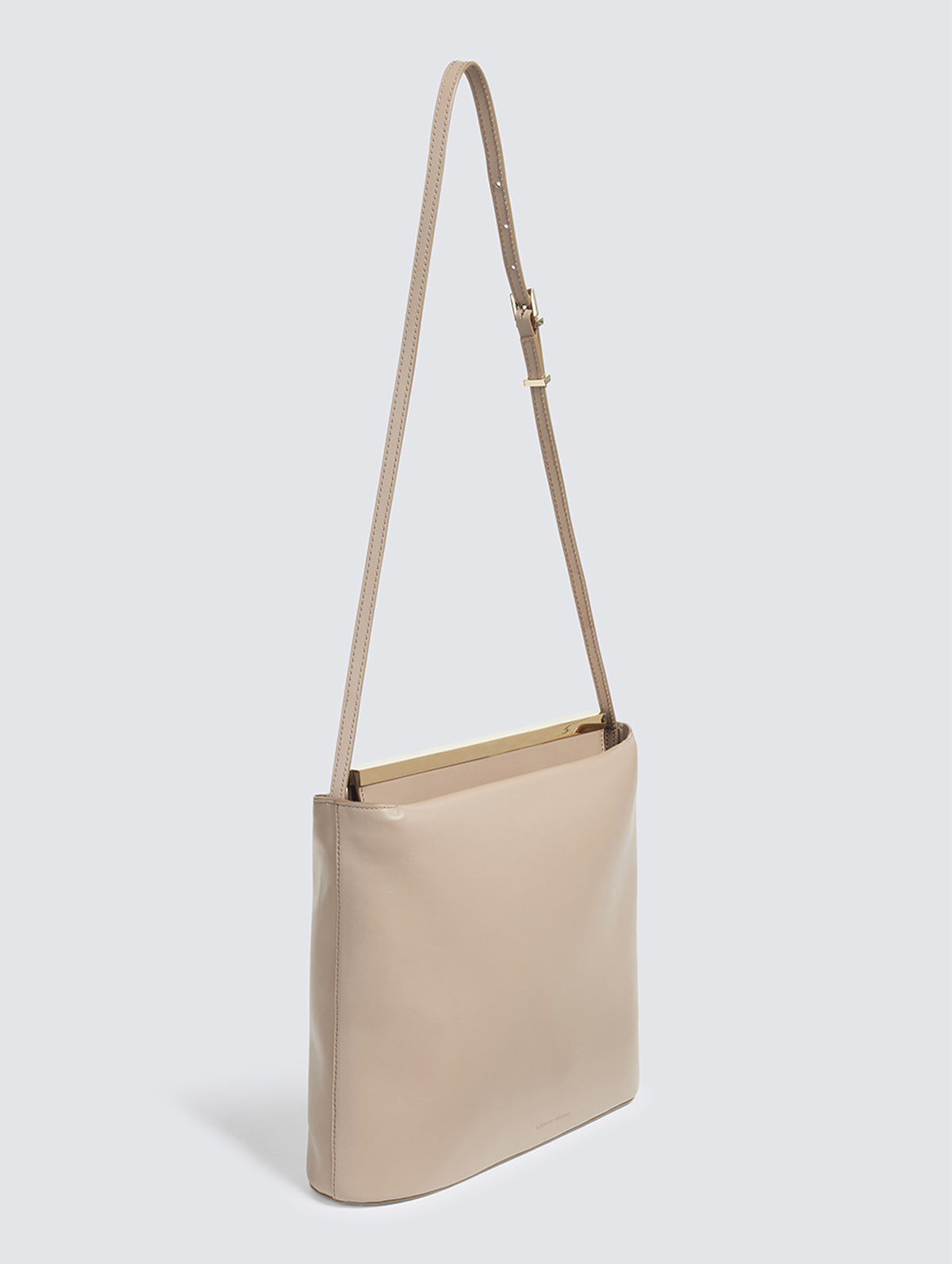 Linda Leather Shoulder Bag in Taupe