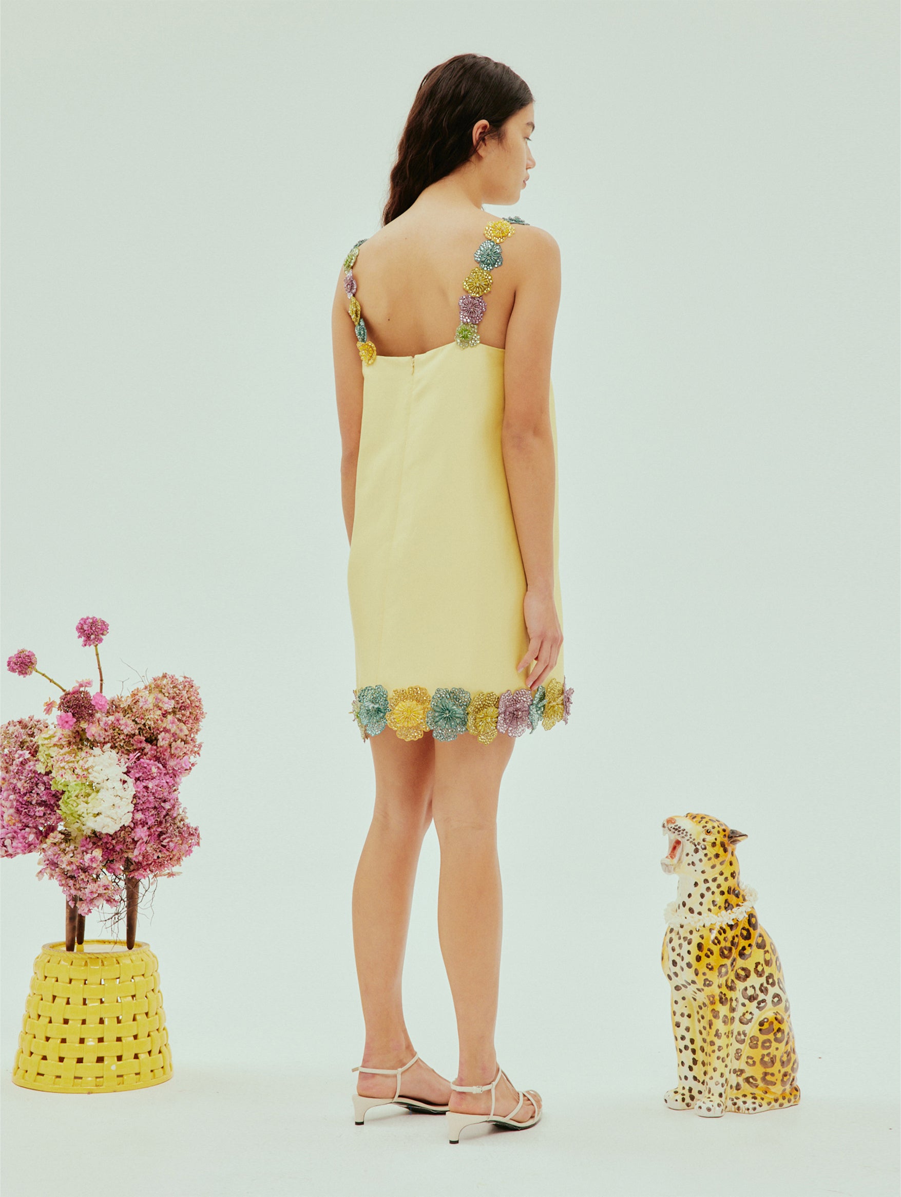 Lolita Mini Dress in Lemon