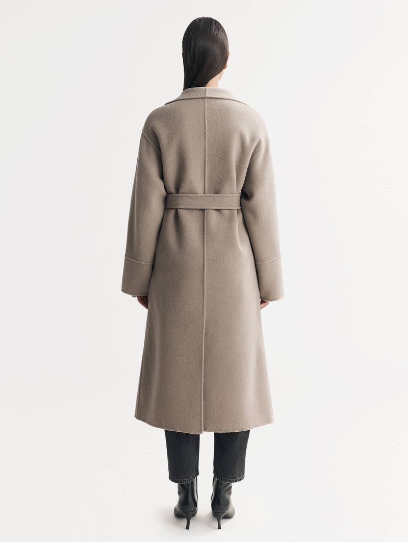 Long Coat in Dark Sand