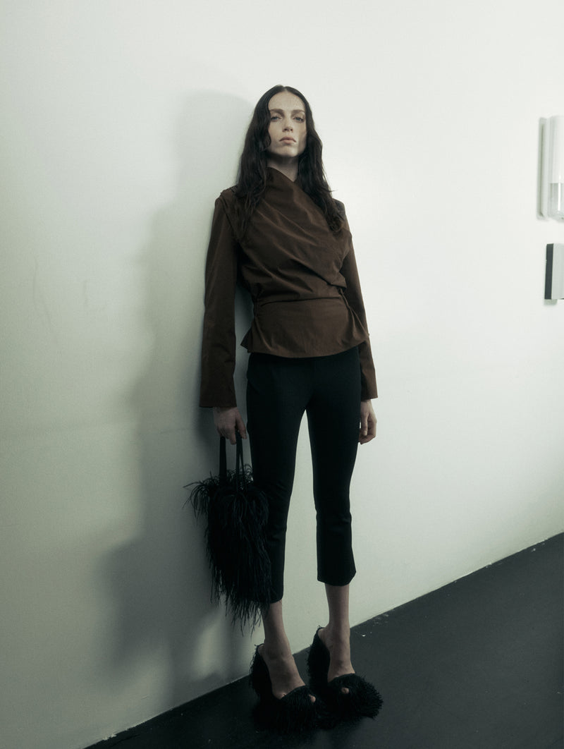 Long Sleeve Chaimberlain Top in Hickory