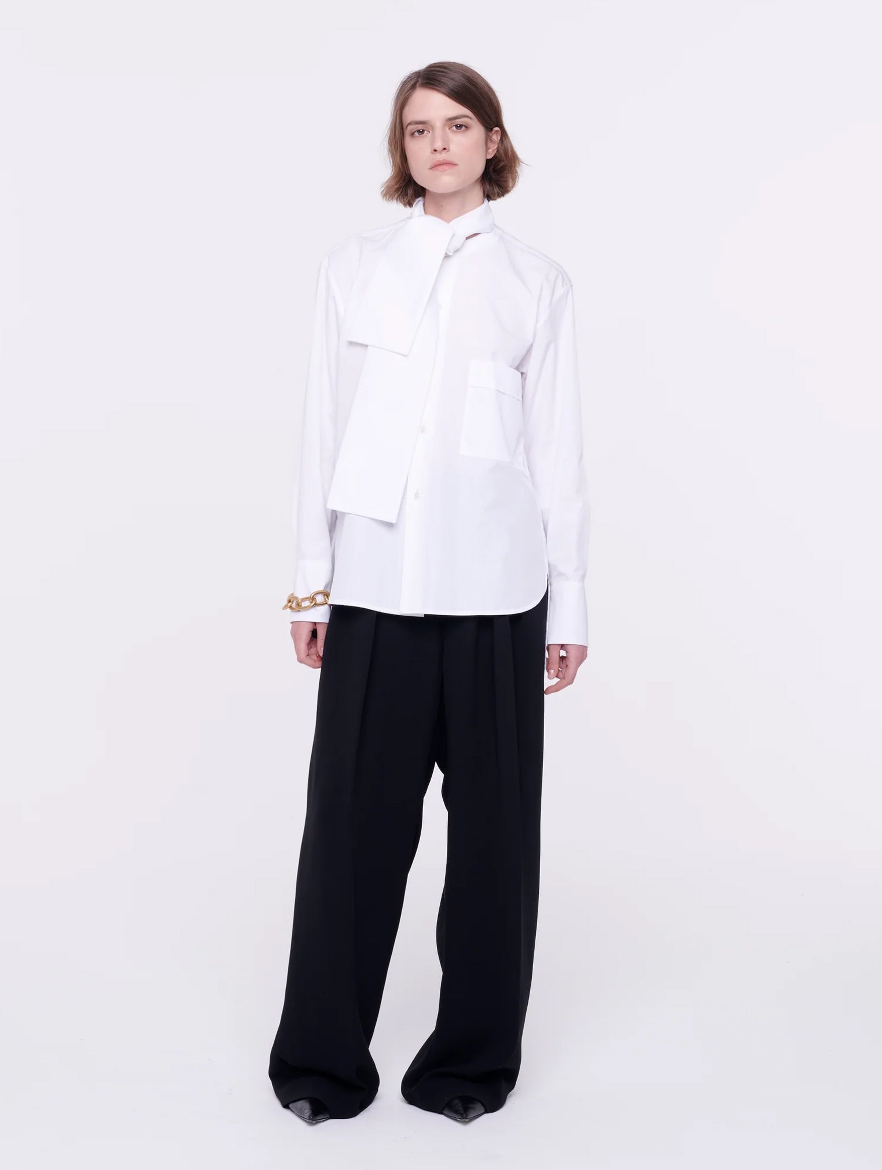 Ripstop Cotton Shirt in Optical White