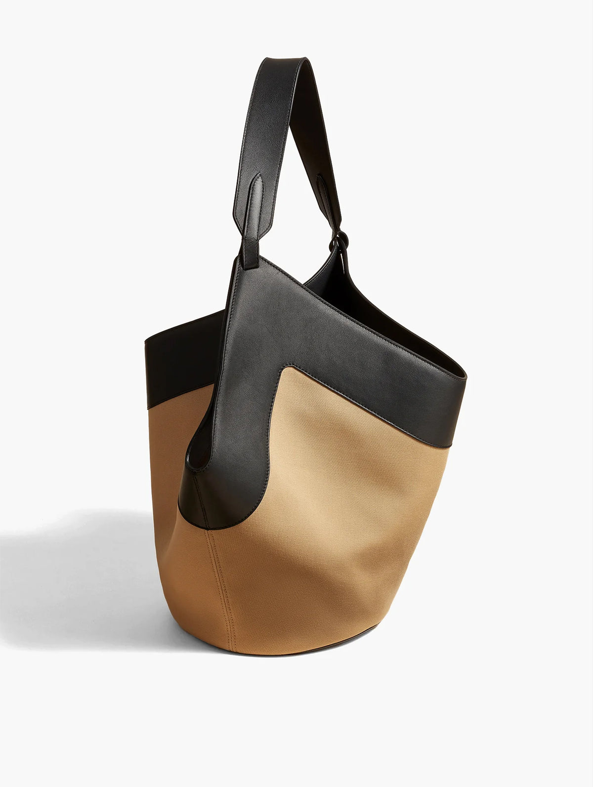 Medium Lotus Canvas Tote in Honey Black