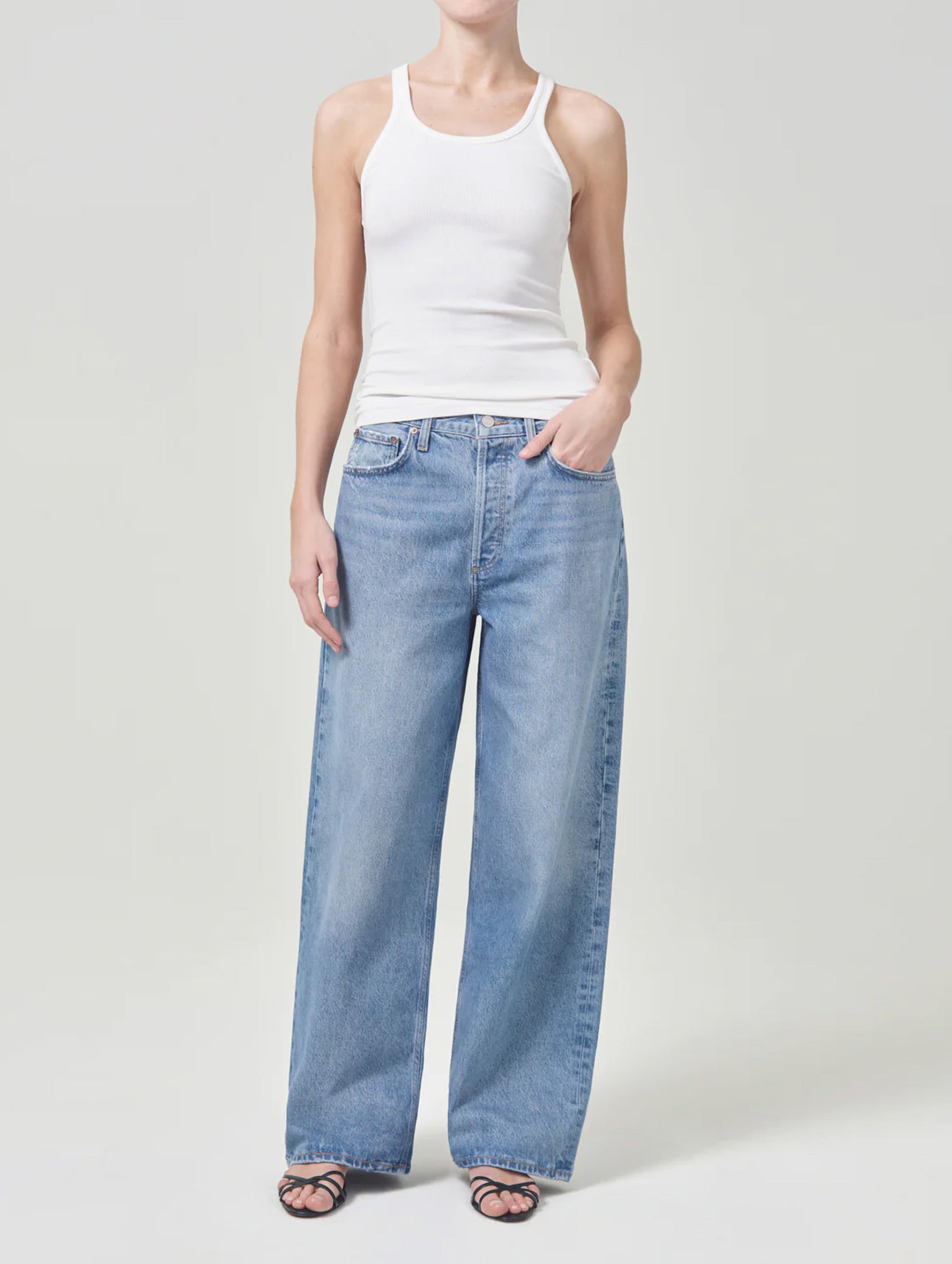 Low Slung Baggy Jean in Libertine