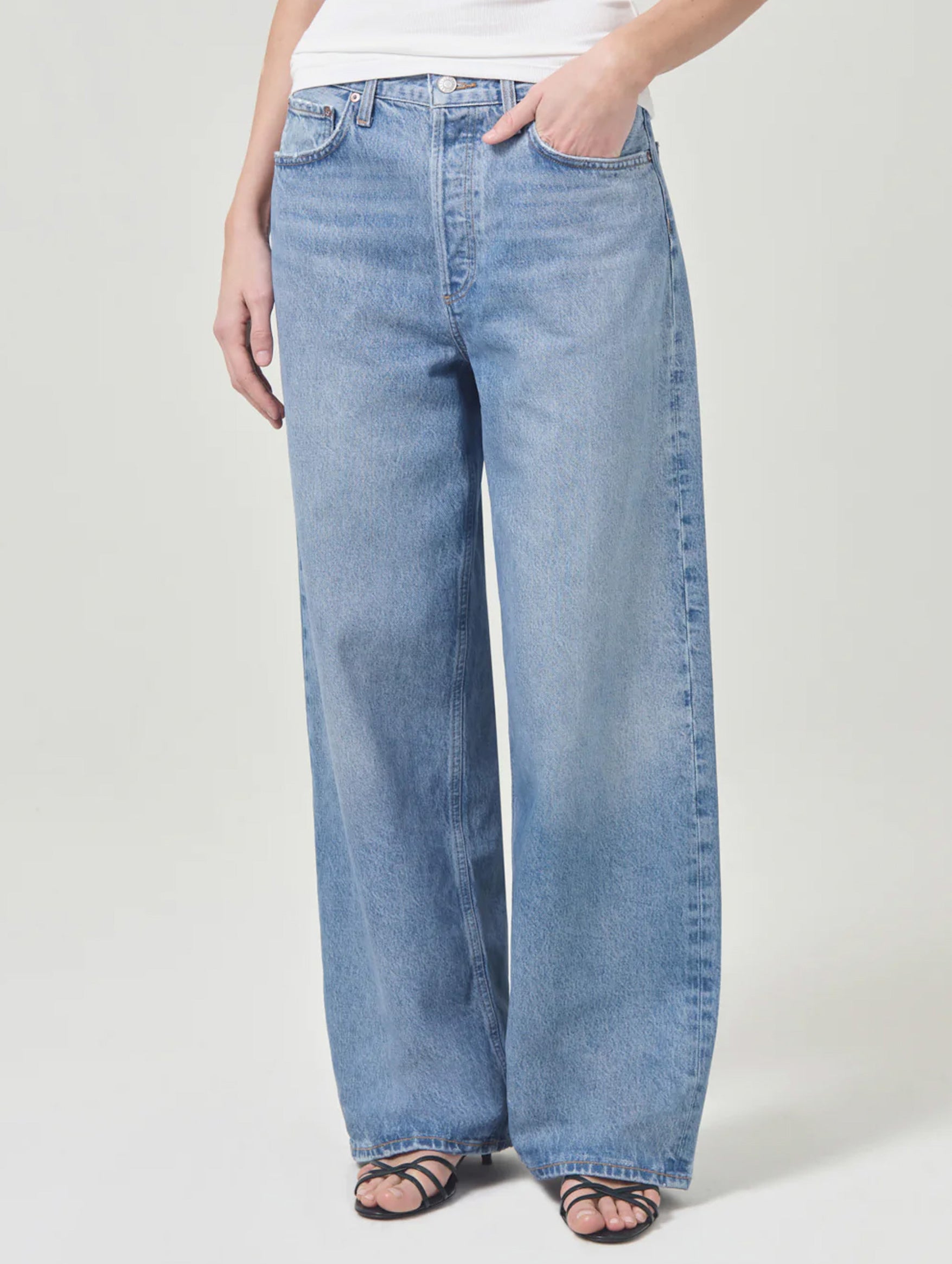 Low Slung Baggy Jean in Libertine