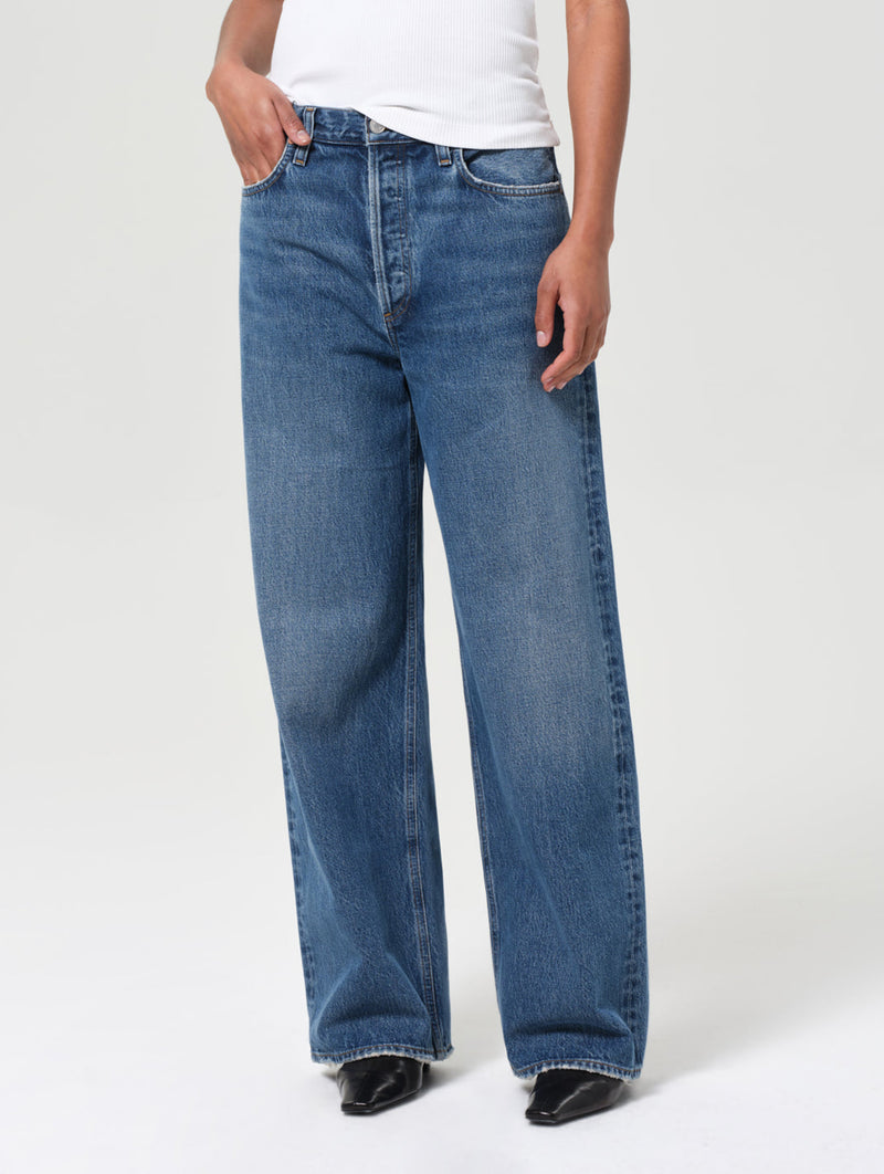 Low Slung Baggy Jean in Essence