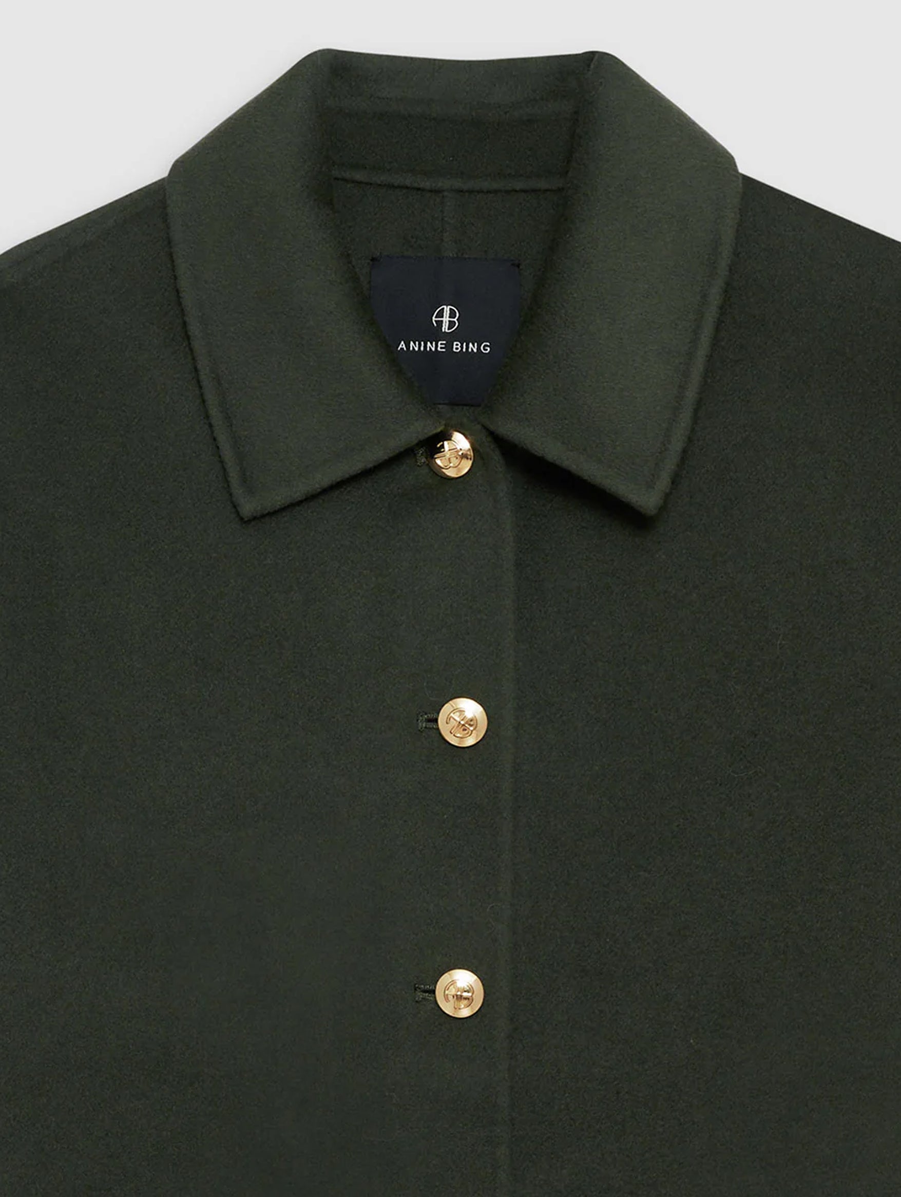 Luca Jacket in Olive Cashmere Blend