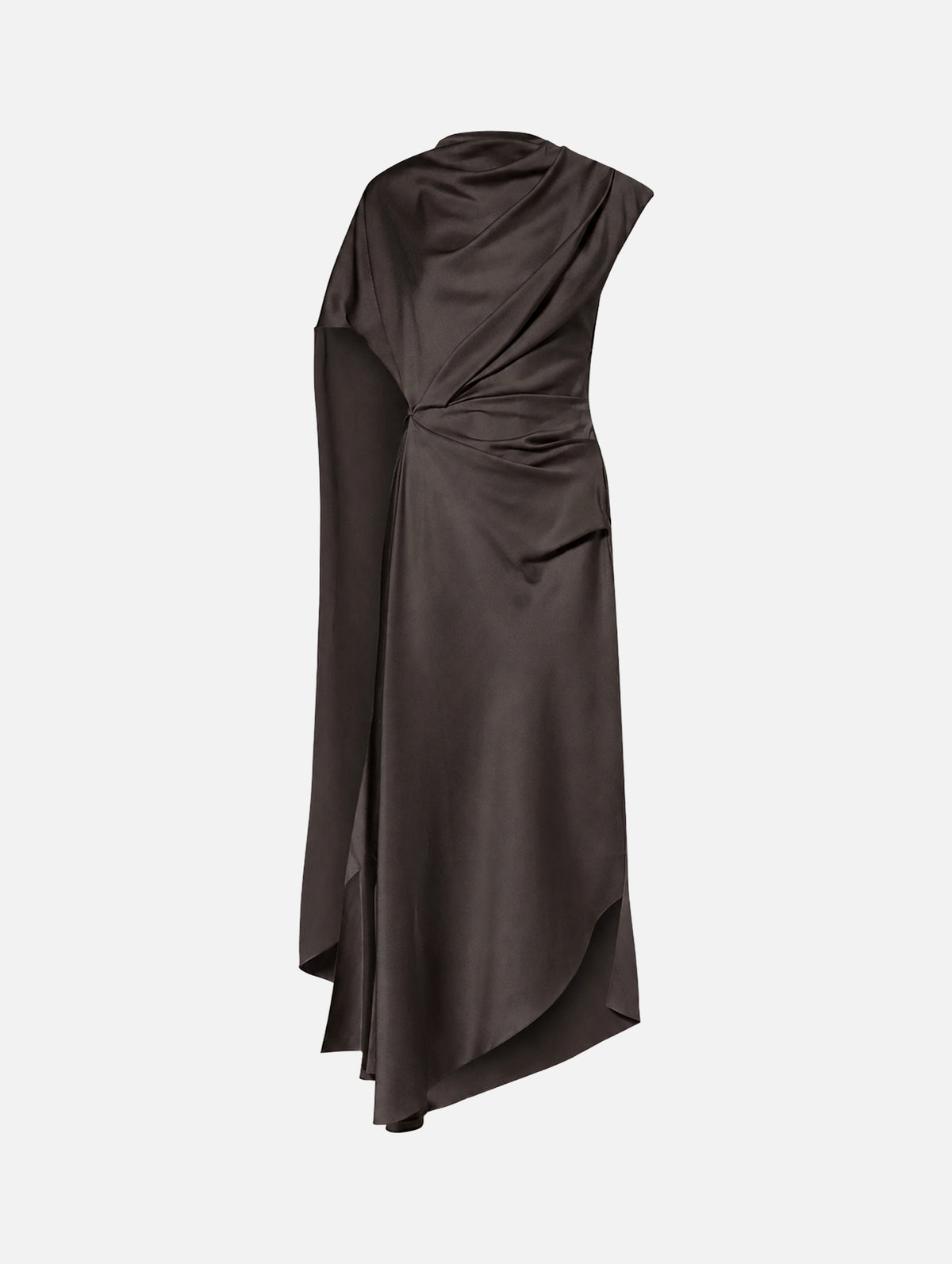 Lunessa Midi Dress in Umber Brown