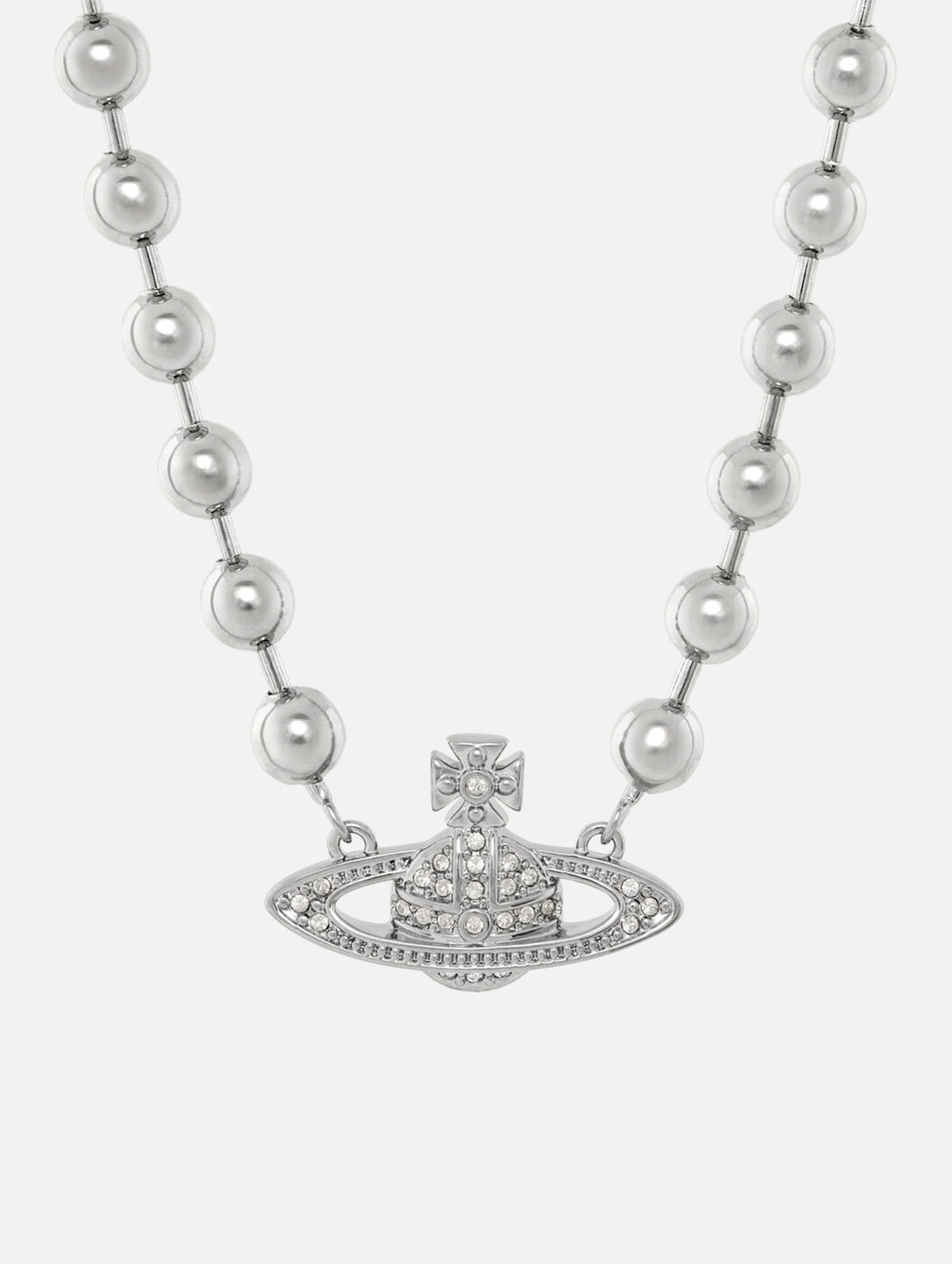 Man Thames Mini Relief Necklace in Silver