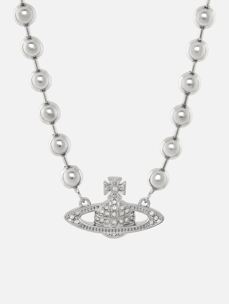 Man Thames Mini Relief Necklace in Silver