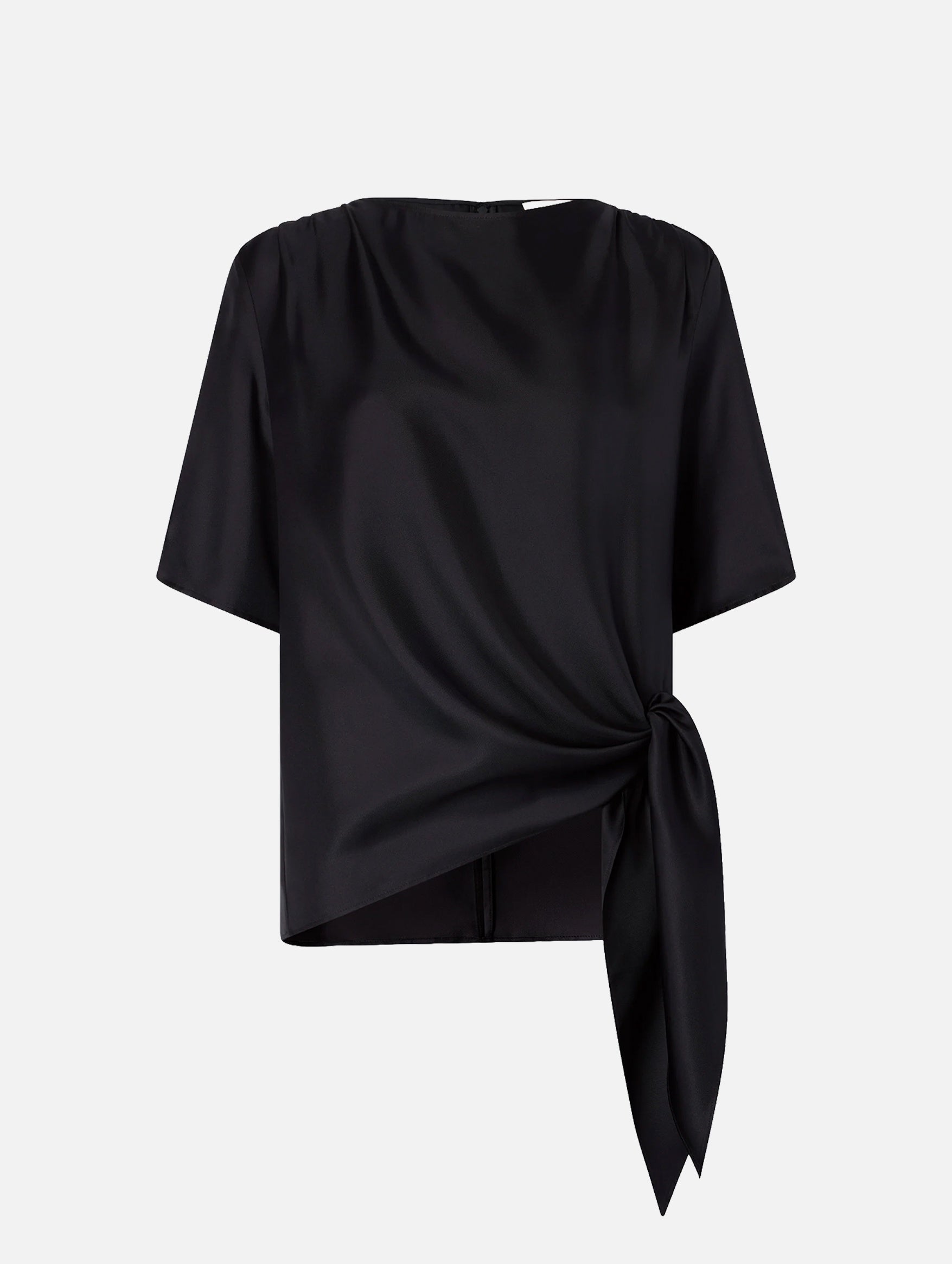 Mano Knotted Blouse in Black