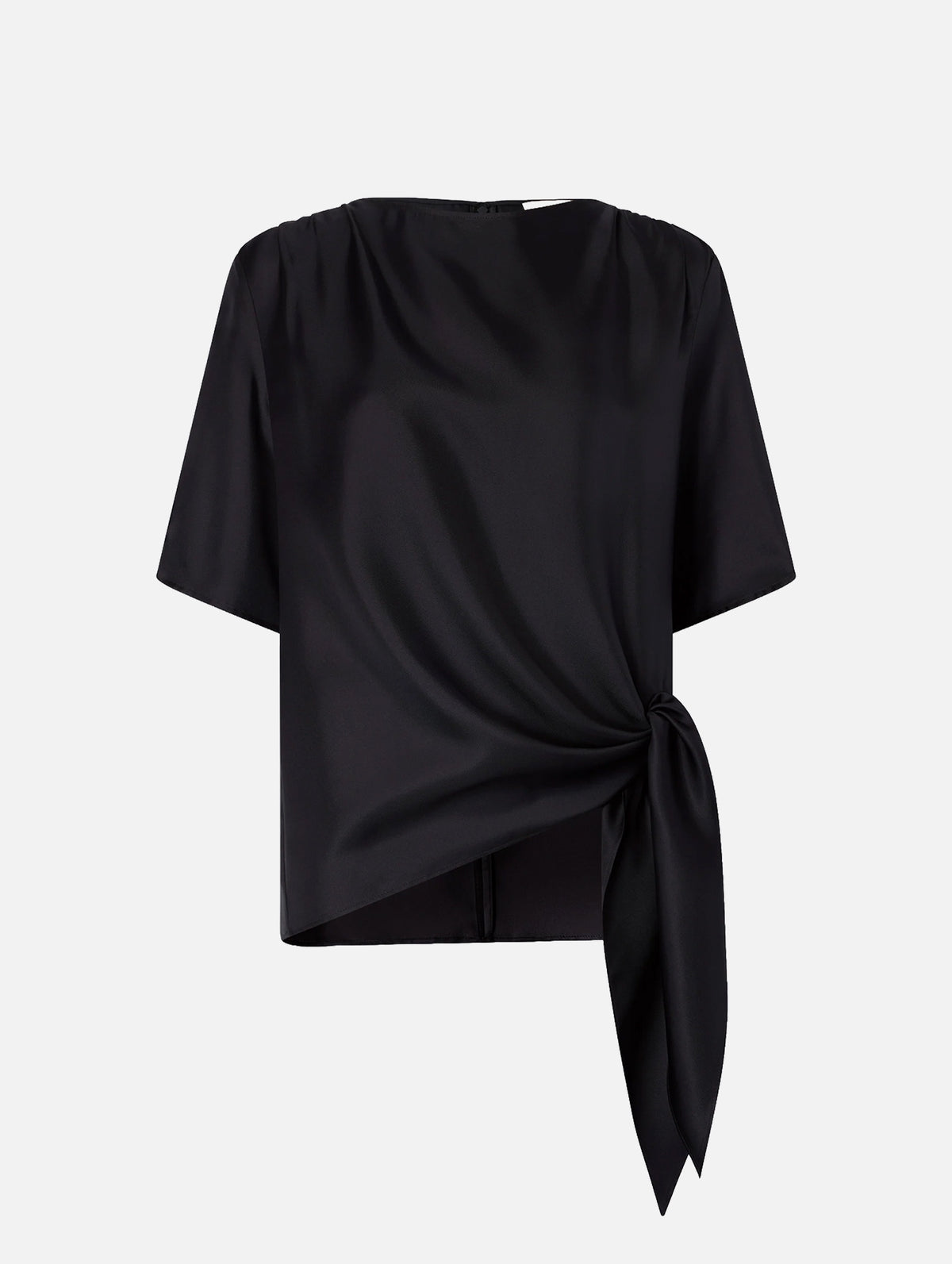 Mano Knotted Blouse in Black