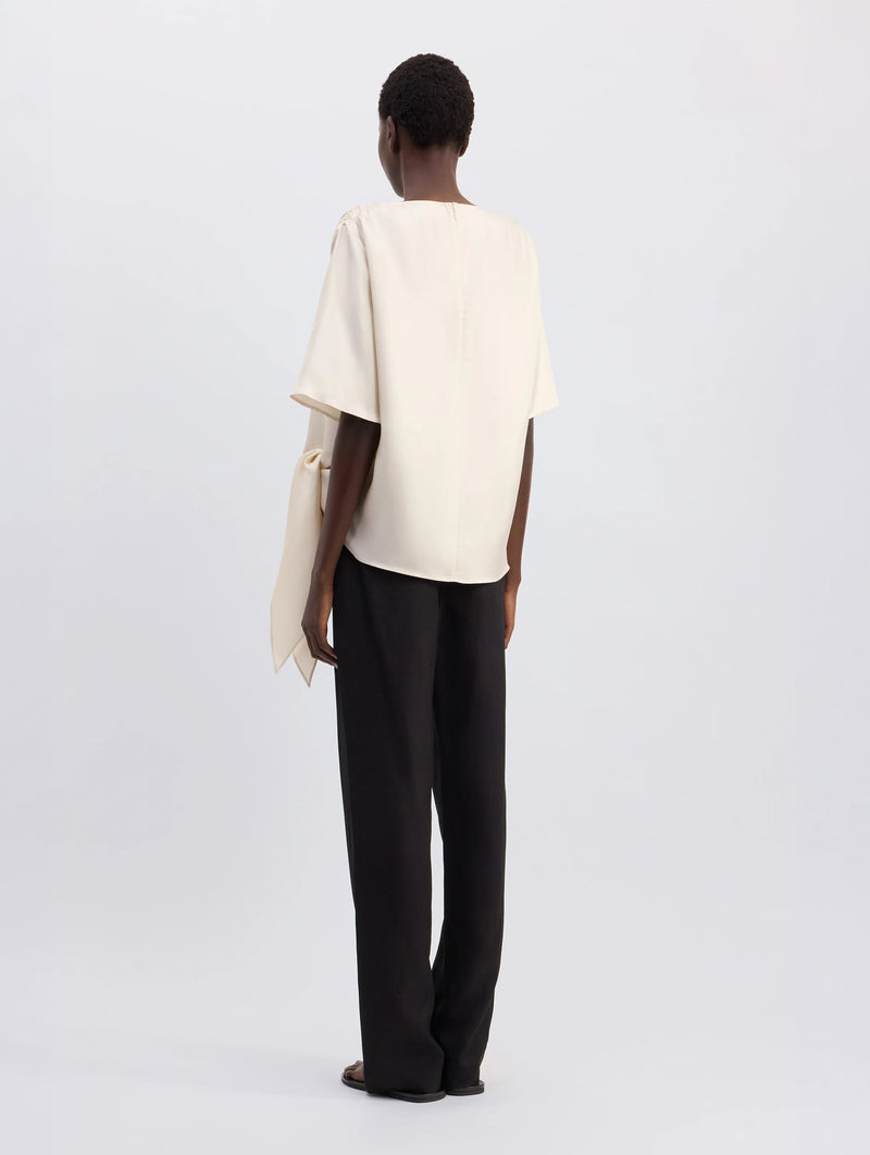 Mano Knotted Blouse in White