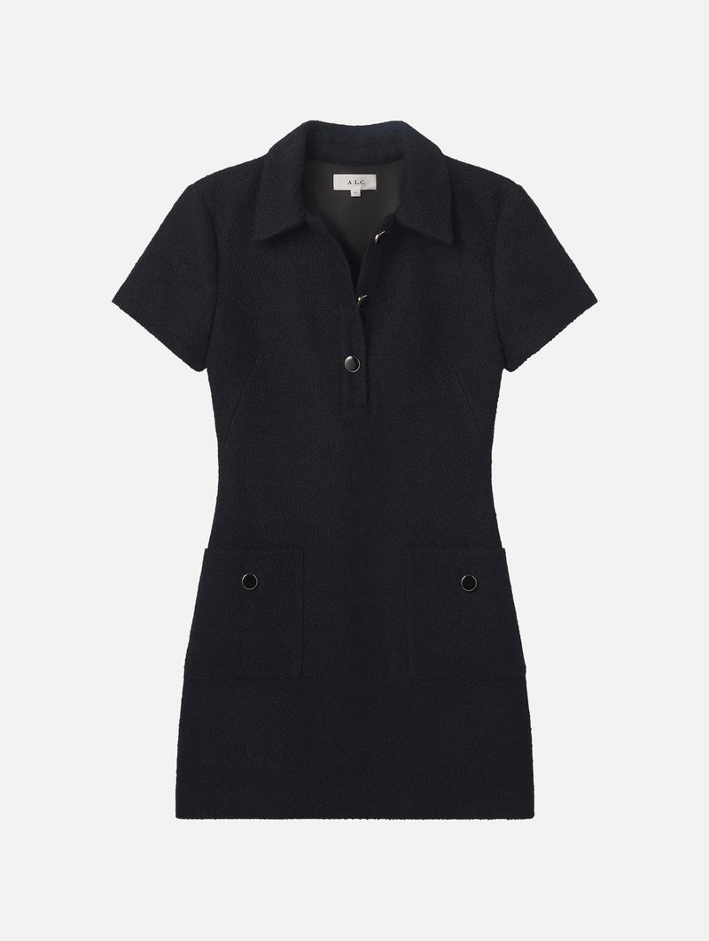 Marcie Dress in Deep Navy