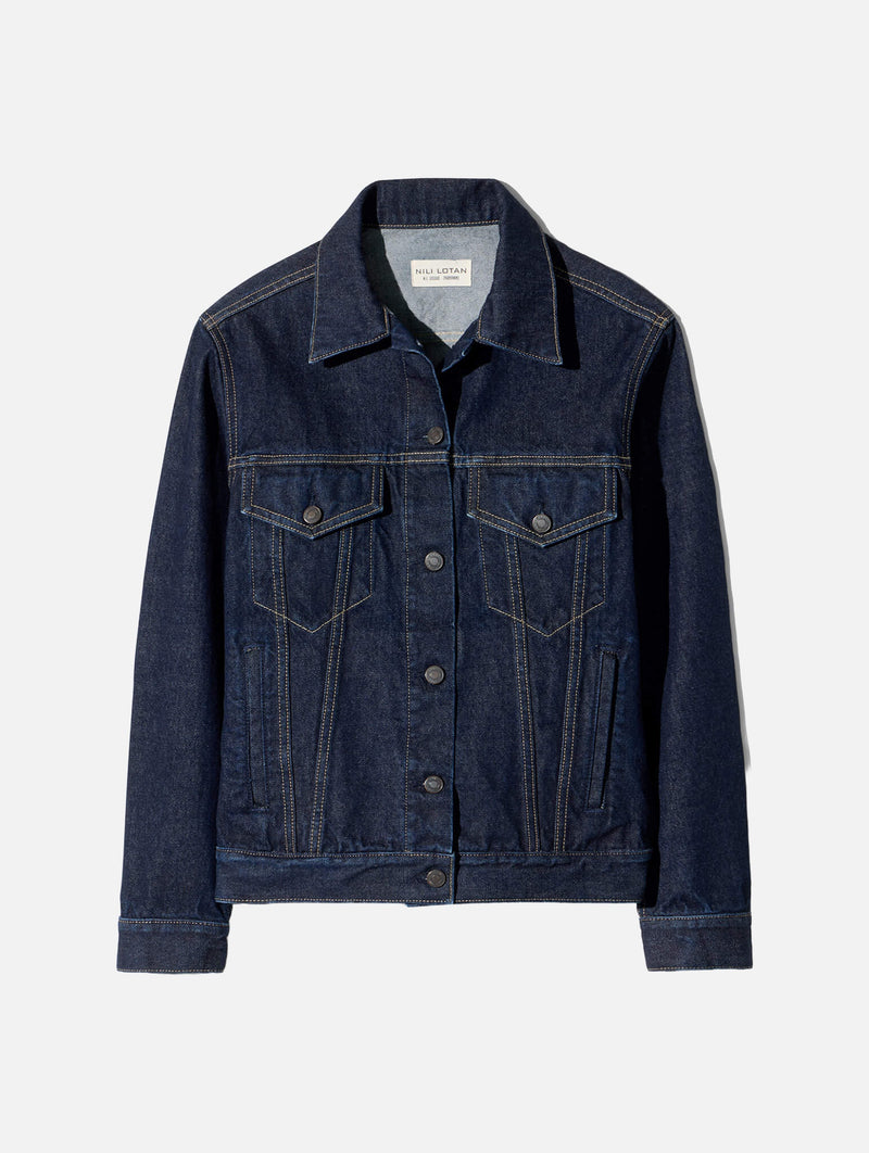 Marian Denim Jacket in Indigo Rinse