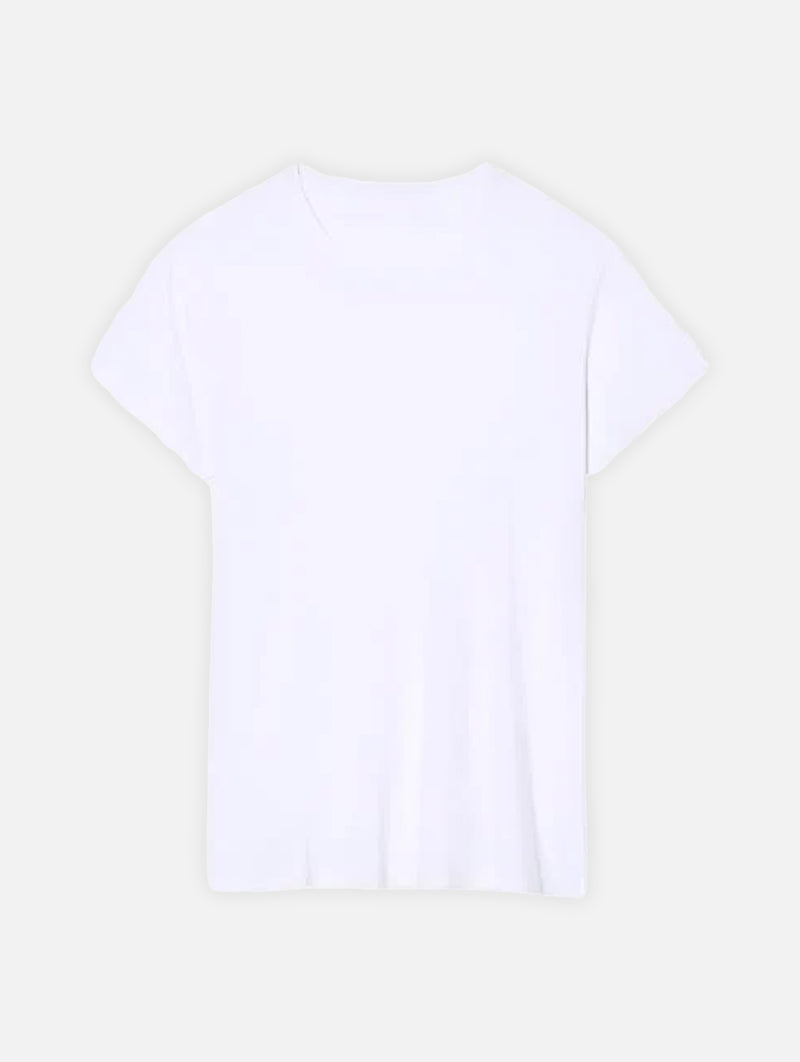 Mariela Crewneck Tee in White