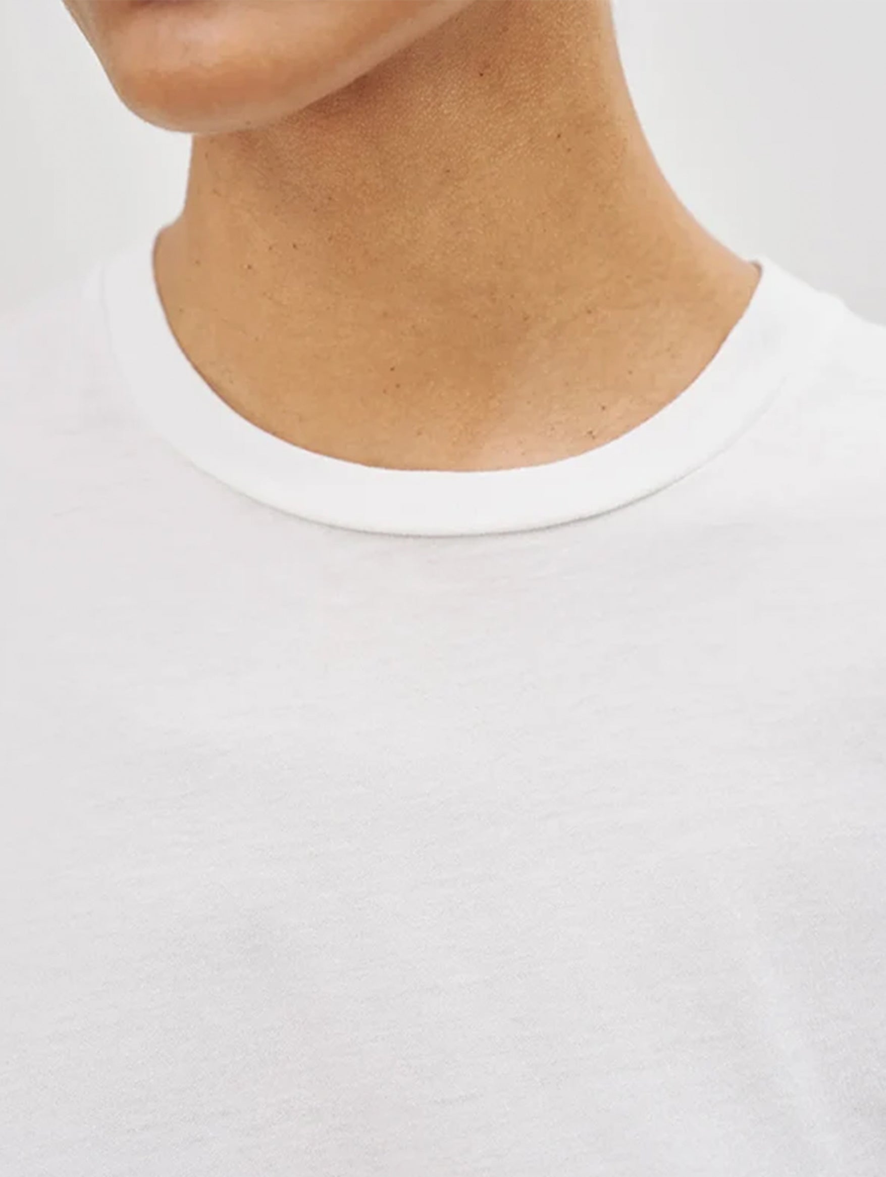 Mariela Crewneck Tee in White