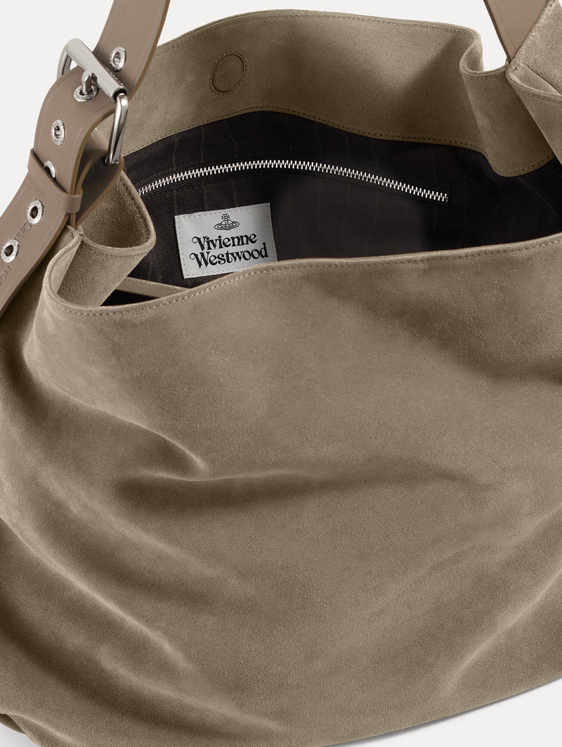 Maxime Large Shoulder Bag in Stone