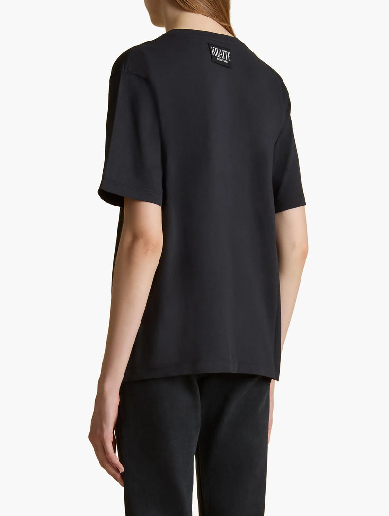 Mae Short Sleeve Tee Shirt in Black