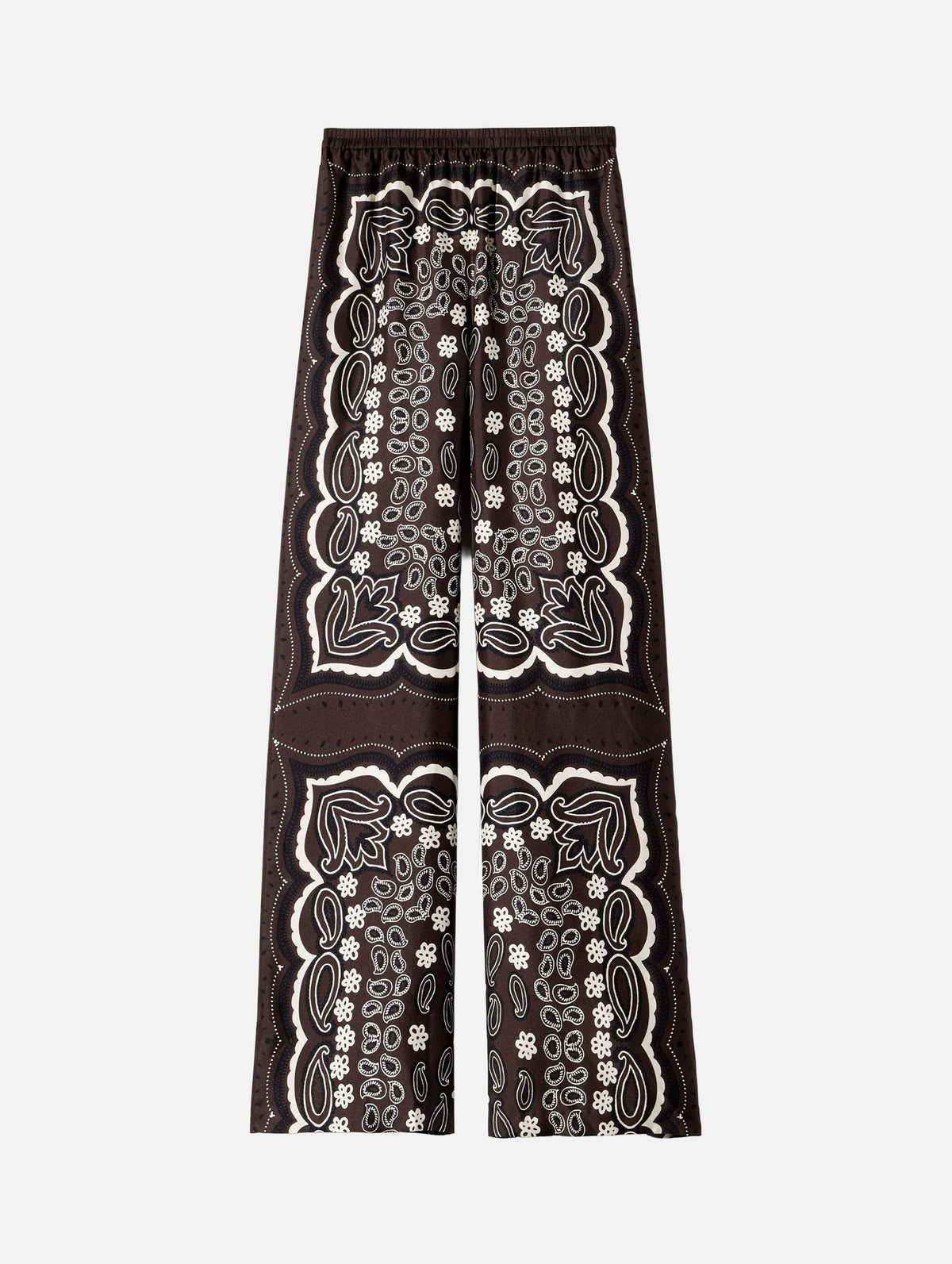 Morgan Pant in Brown Ivory Bandana Print