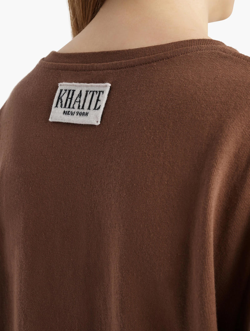 Mae Short Sleeve Tee Shirt in Chestnut