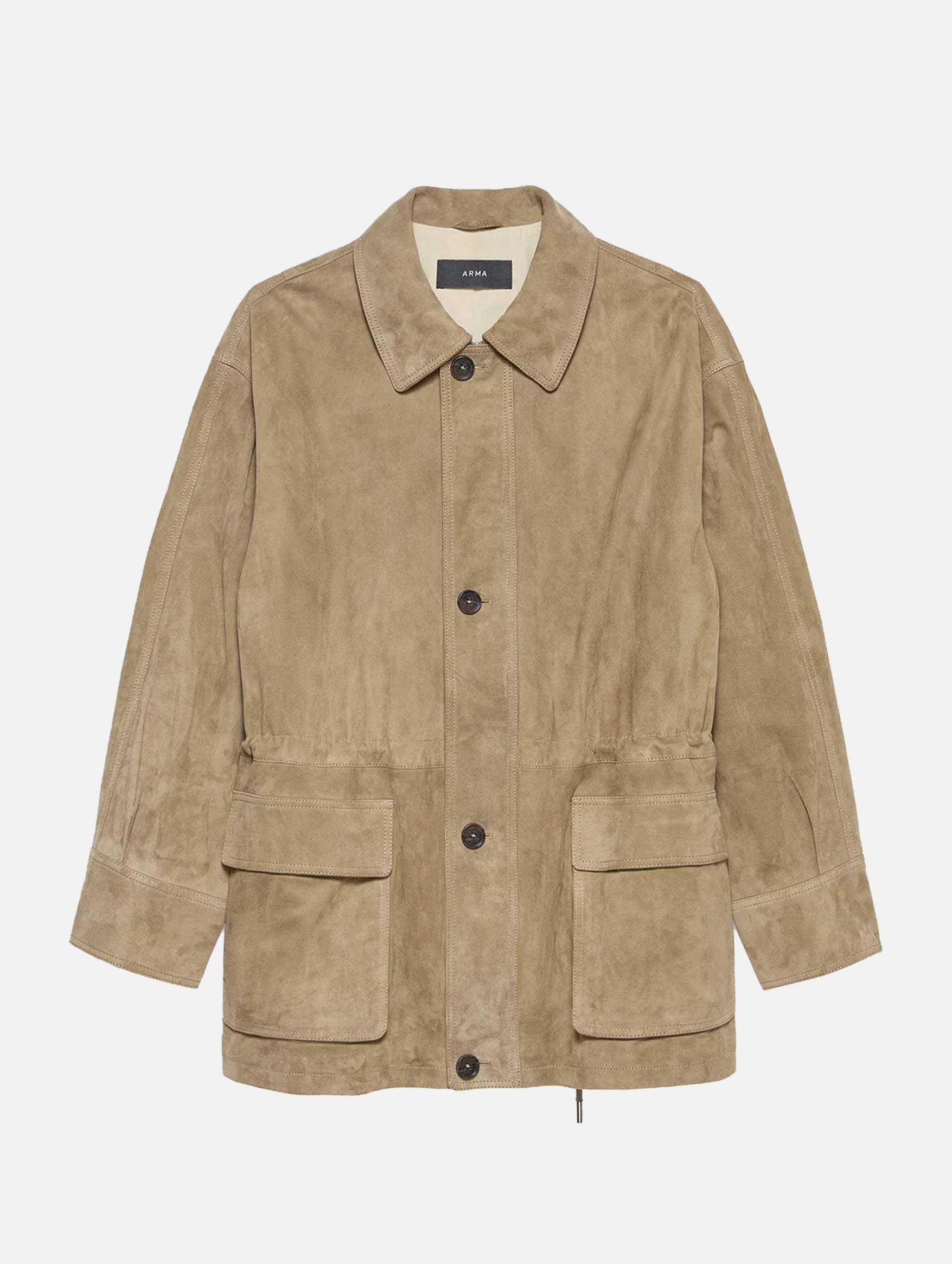 Maeve Suede Jacket in Olive