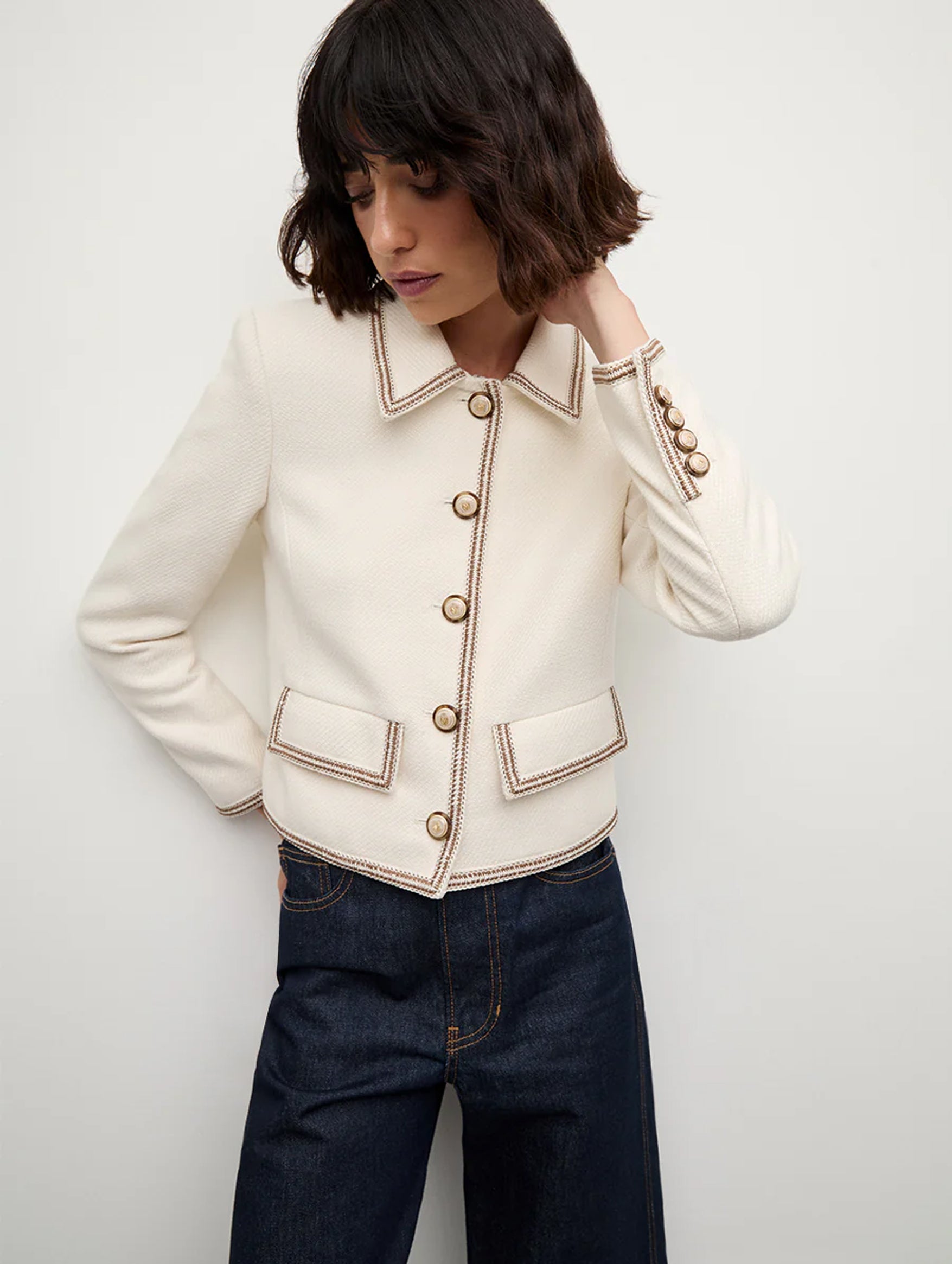 Makayla Jacket in Ivory